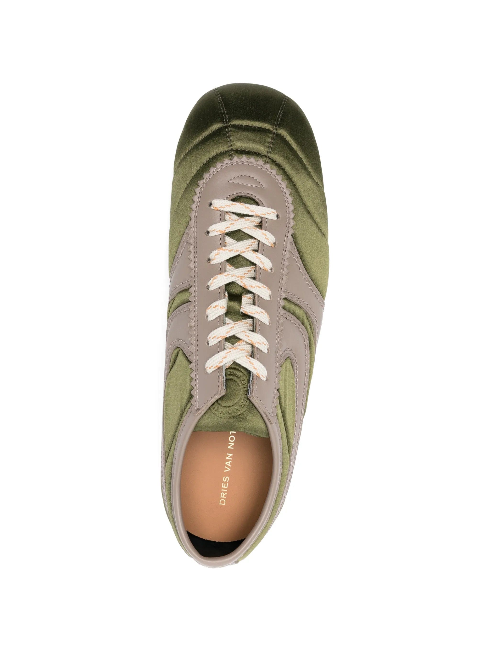 Dries Van Noten quilted satin sneakers