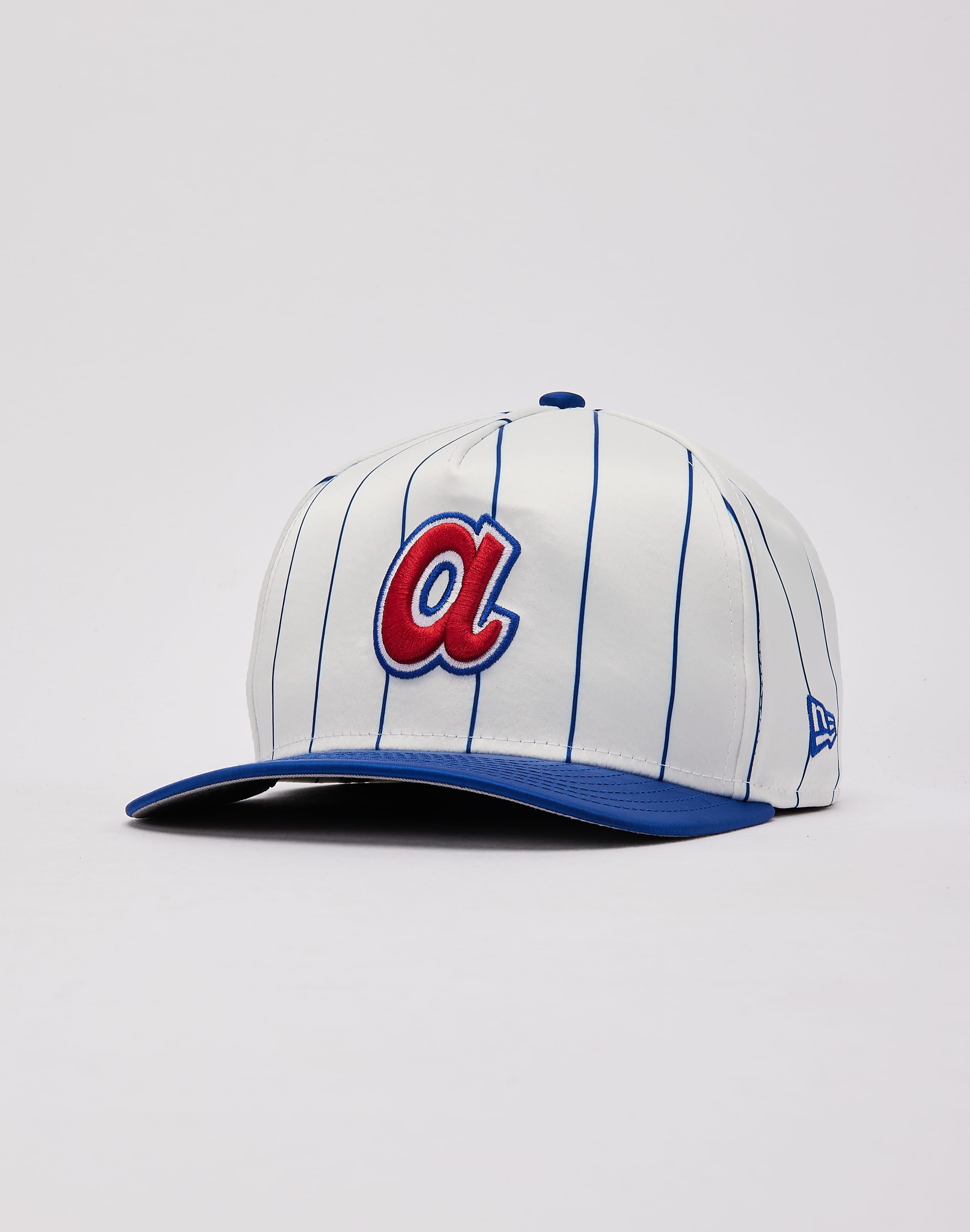 New Era MLB Atlanta Braves Satin Pinstripe 9Fifty A - Frame Snapback