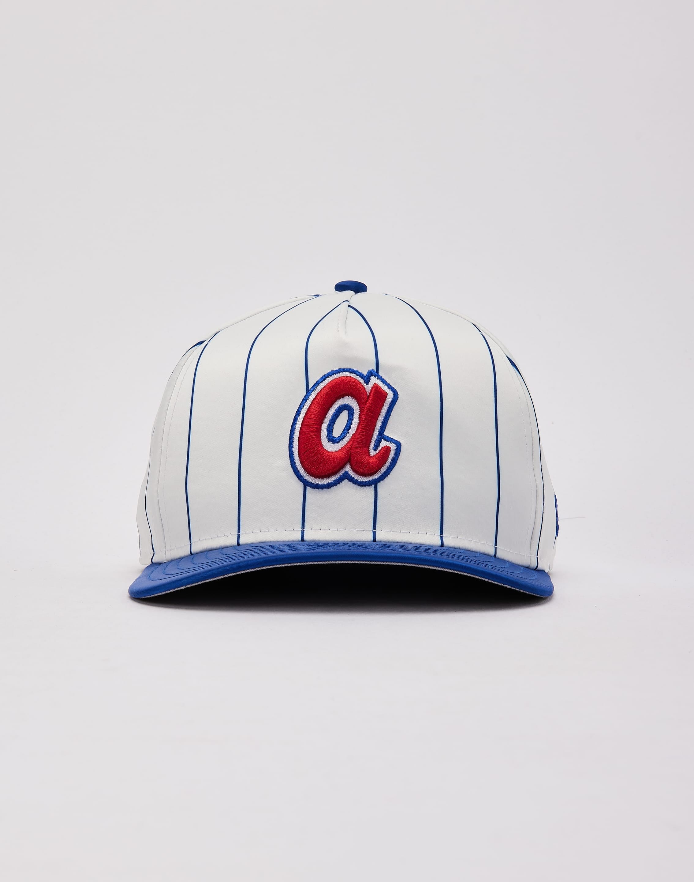 New Era MLB Atlanta Braves Satin Pinstripe 9Fifty A - Frame Snapback