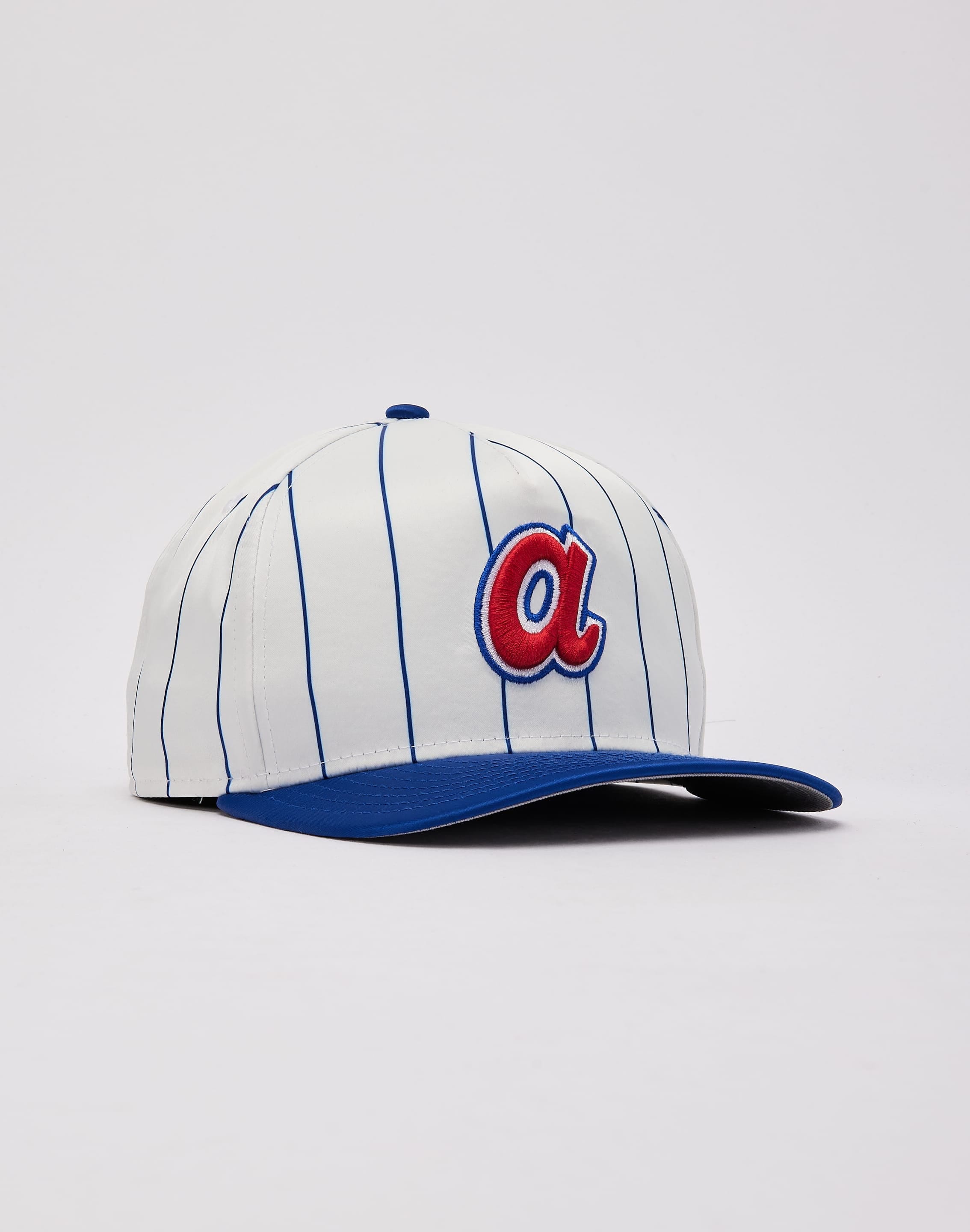 New Era MLB Atlanta Braves Satin Pinstripe 9Fifty A - Frame Snapback