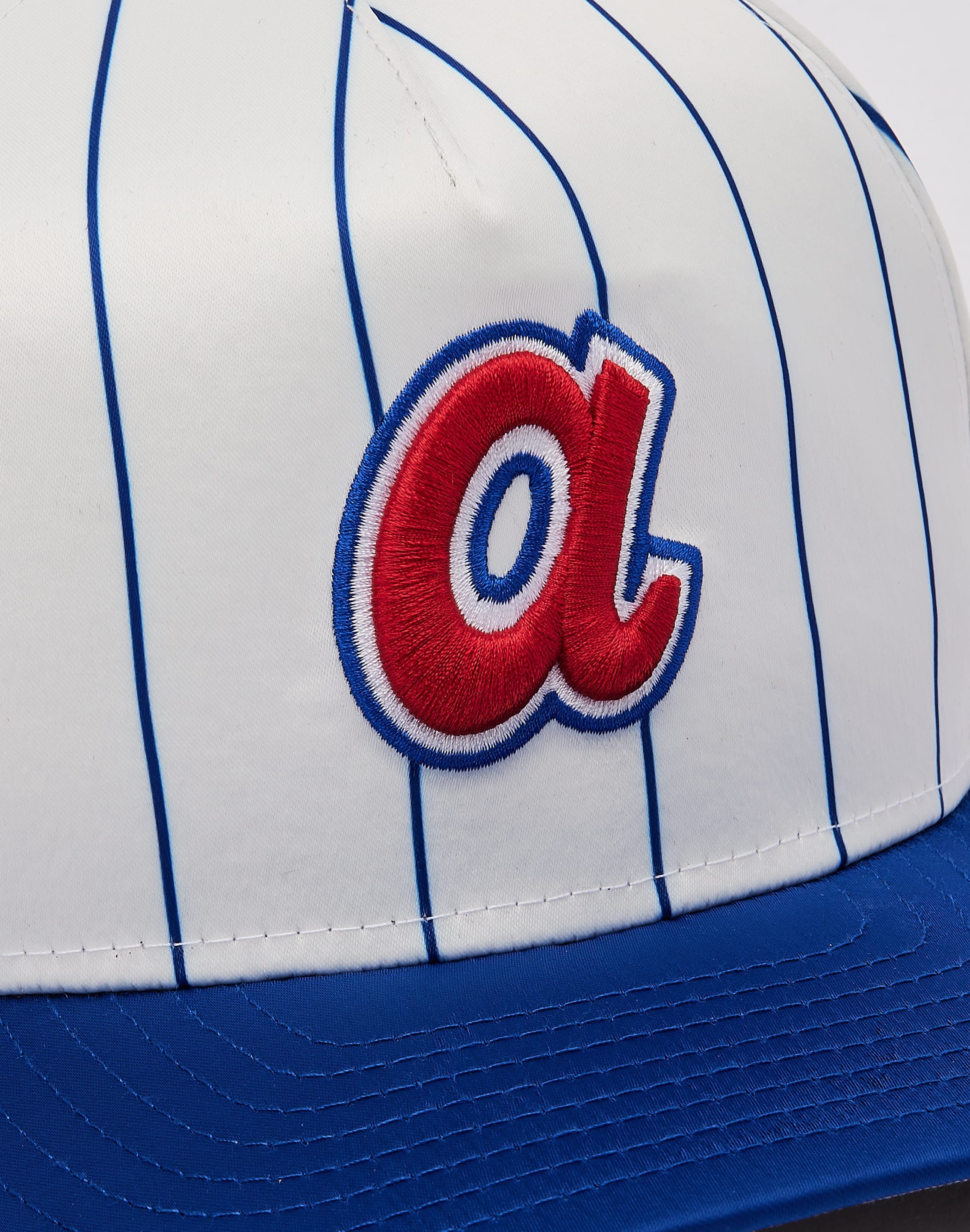 New Era MLB Atlanta Braves Satin Pinstripe 9Fifty A - Frame Snapback