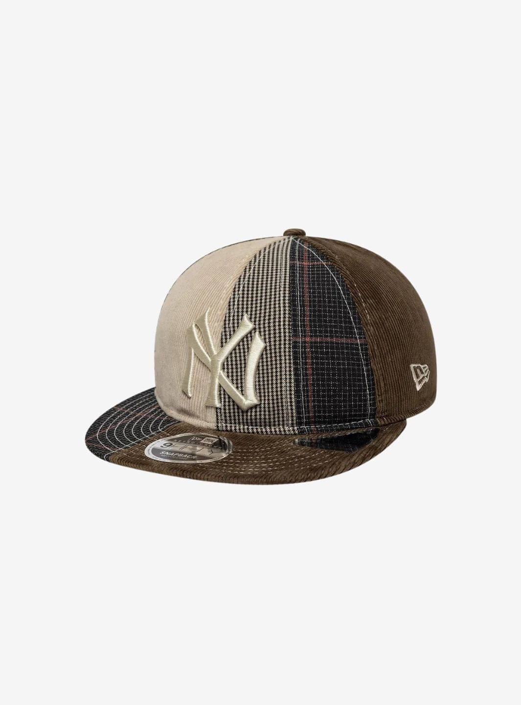 New Era Yankees MLB Patchwork Dark Brown Retro Crown 9FIFTY Adjustable Cap