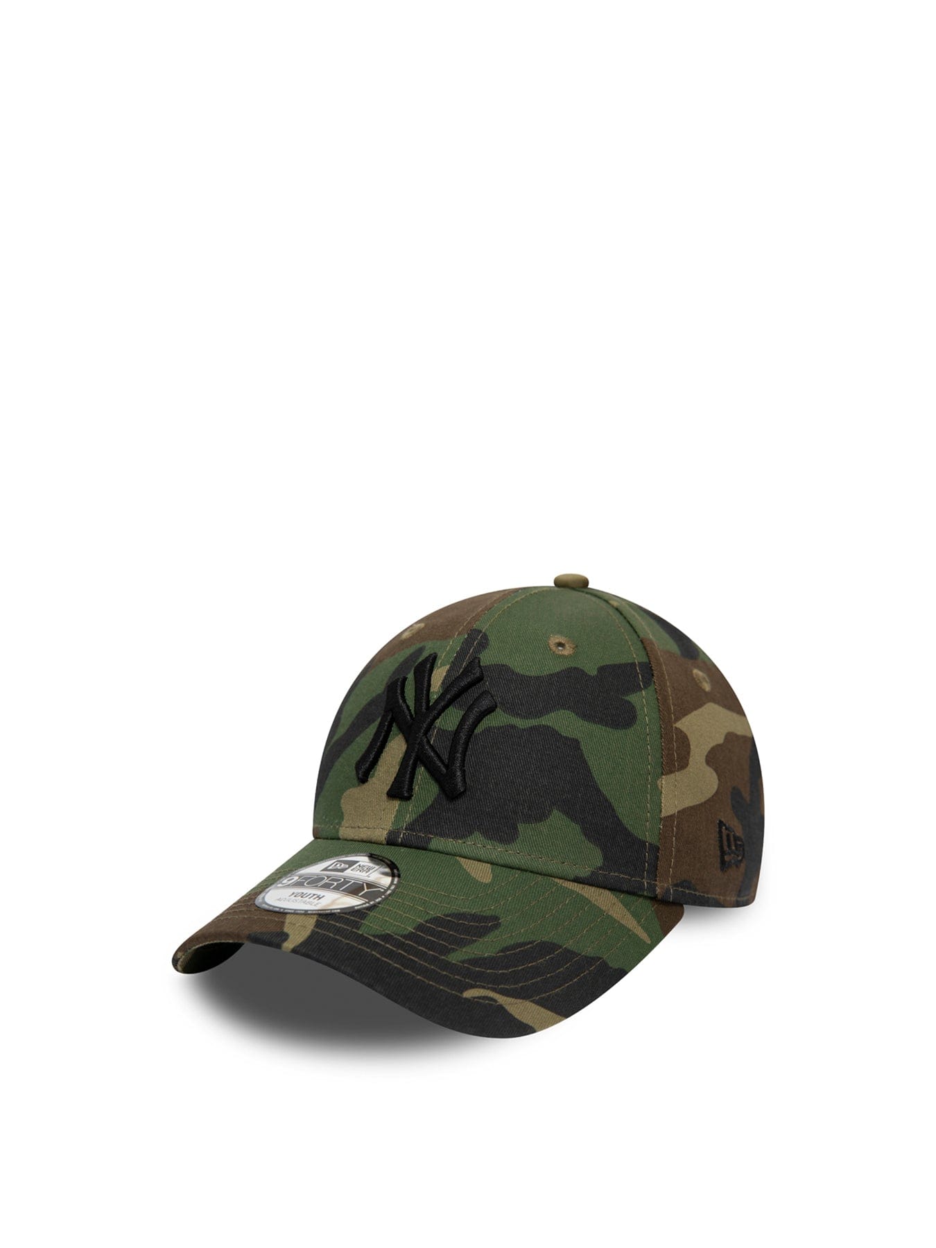 New Era Kids' New York Yankees League Essential 9FORTY Cap White Multi
