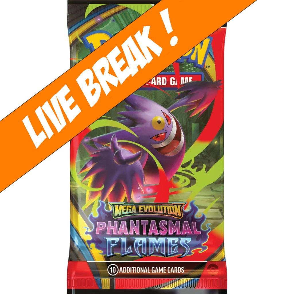 Pokemon [ Live Break ] Phantasmal Flames - Pokemon TCG: Mega Evolution ME02 Booster Pack
