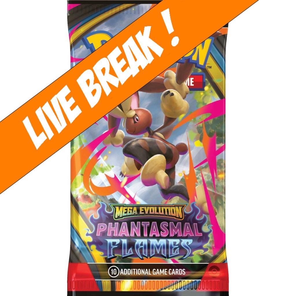 Pokemon [ Live Break ] Phantasmal Flames - Pokemon TCG: Mega Evolution ME02 Booster Pack
