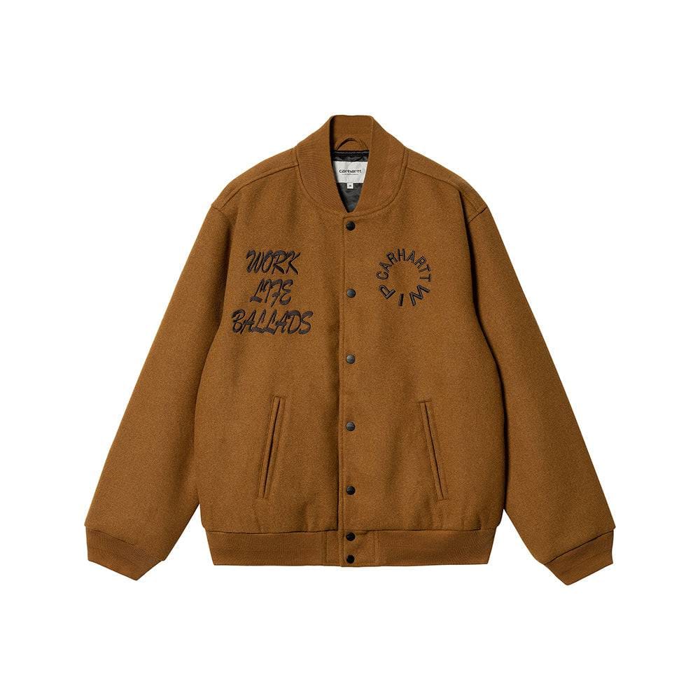 Carhartt WIP Work Varsity Bomber - Deep H Brown
