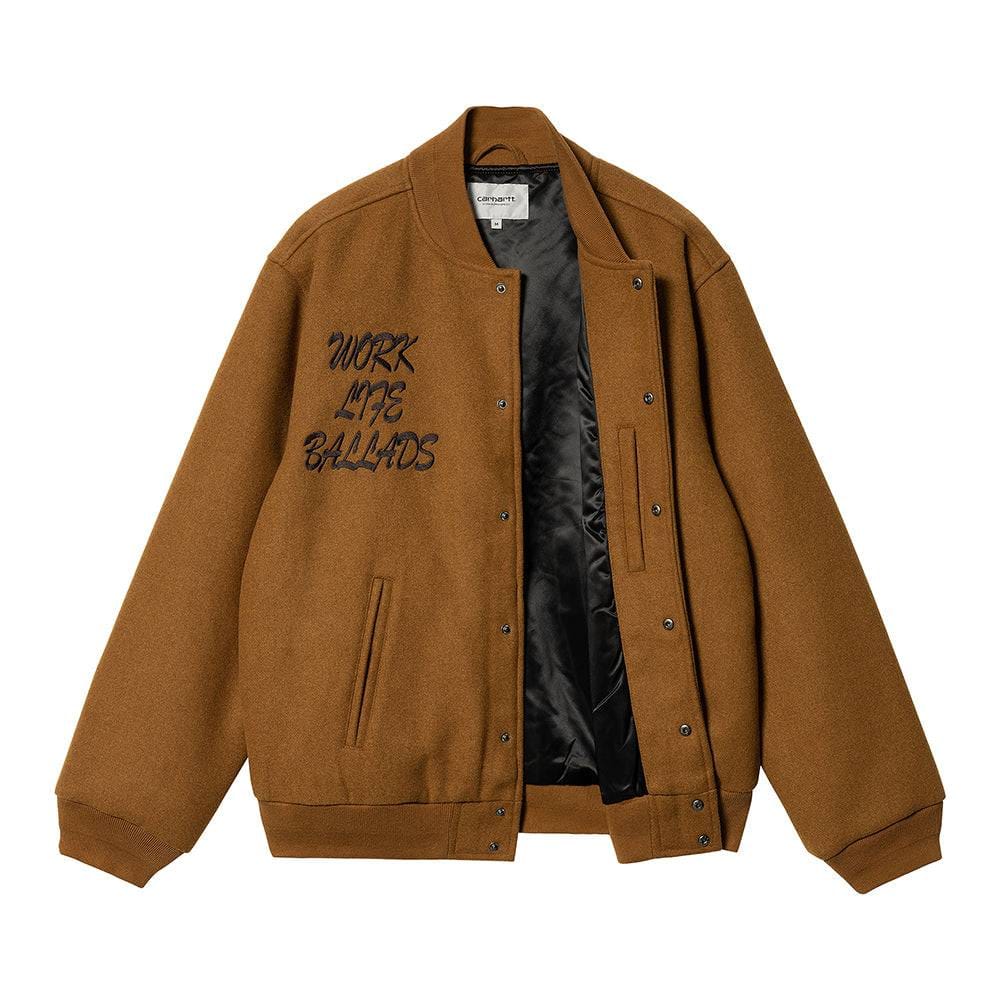 Carhartt WIP Work Varsity Bomber - Deep H Brown