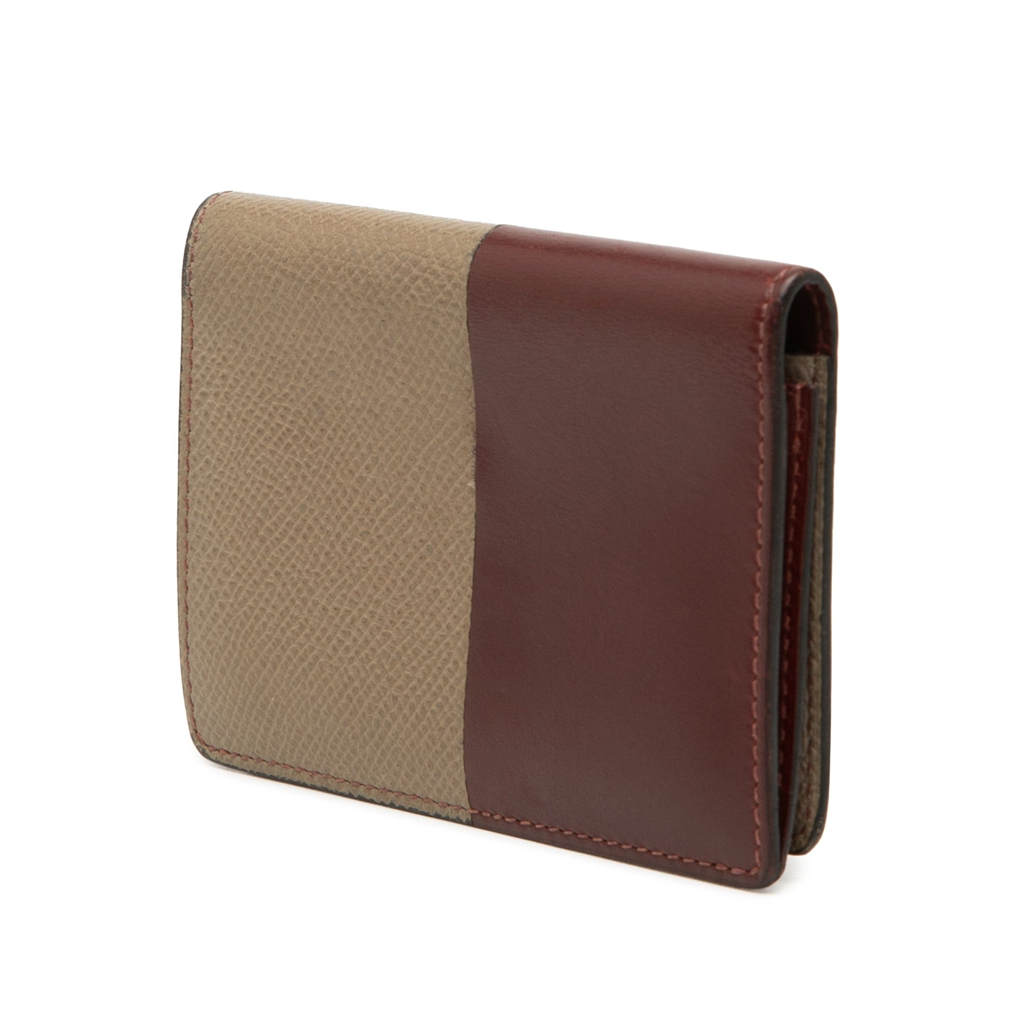 Hermès Bicolor Epsom and Chamonix Manhattan Card Case
