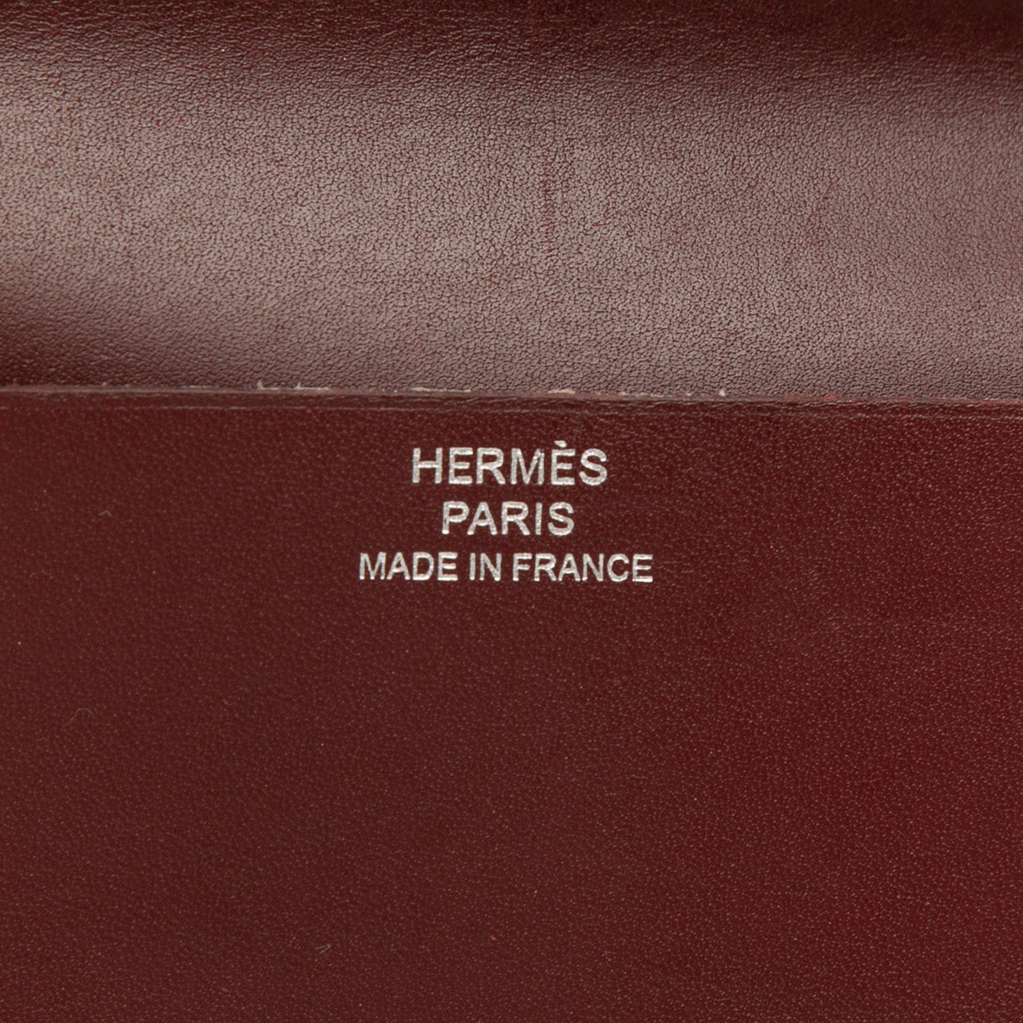 Hermès Bicolor Epsom and Chamonix Manhattan Card Case