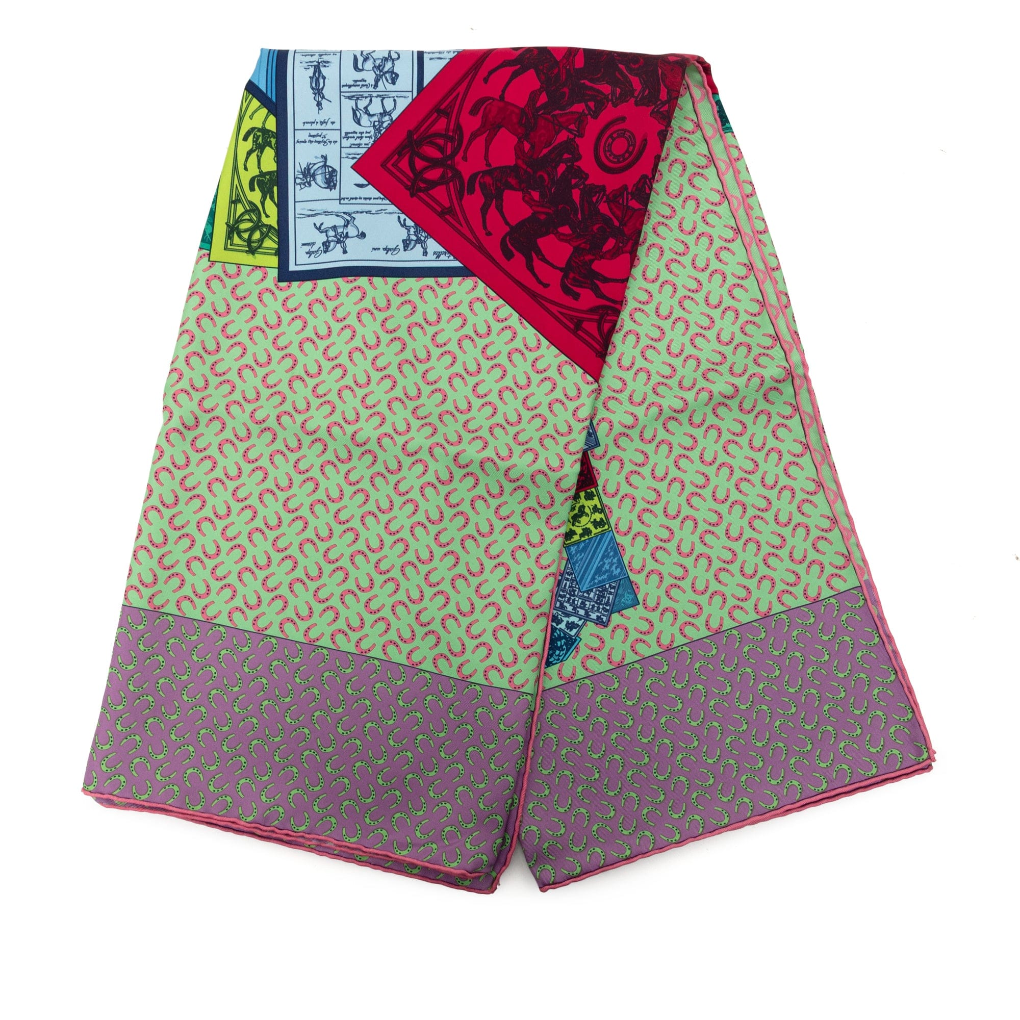 Hermès A Cheval Sur Mon Carre Silk Scarf