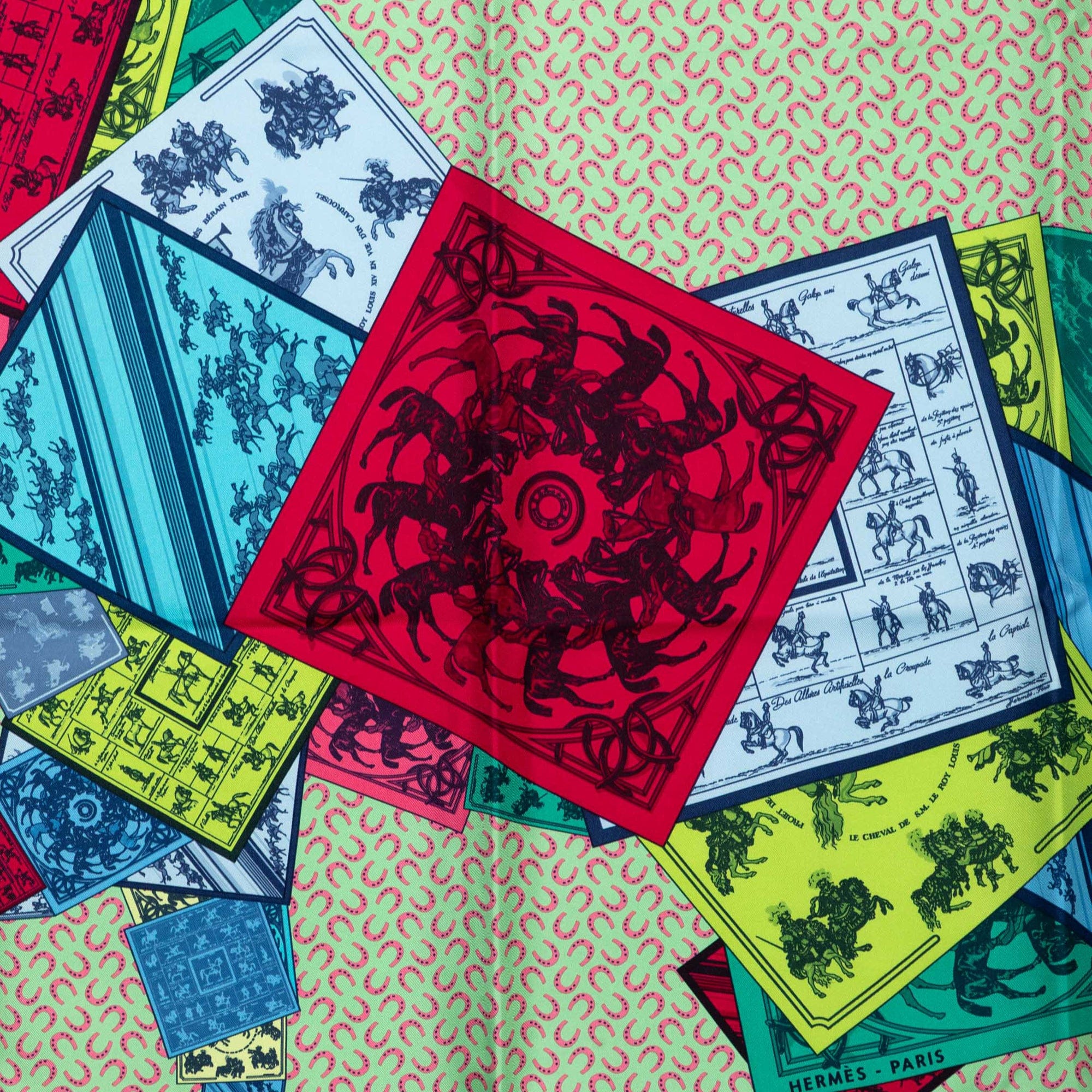 Hermès A Cheval Sur Mon Carre Silk Scarf