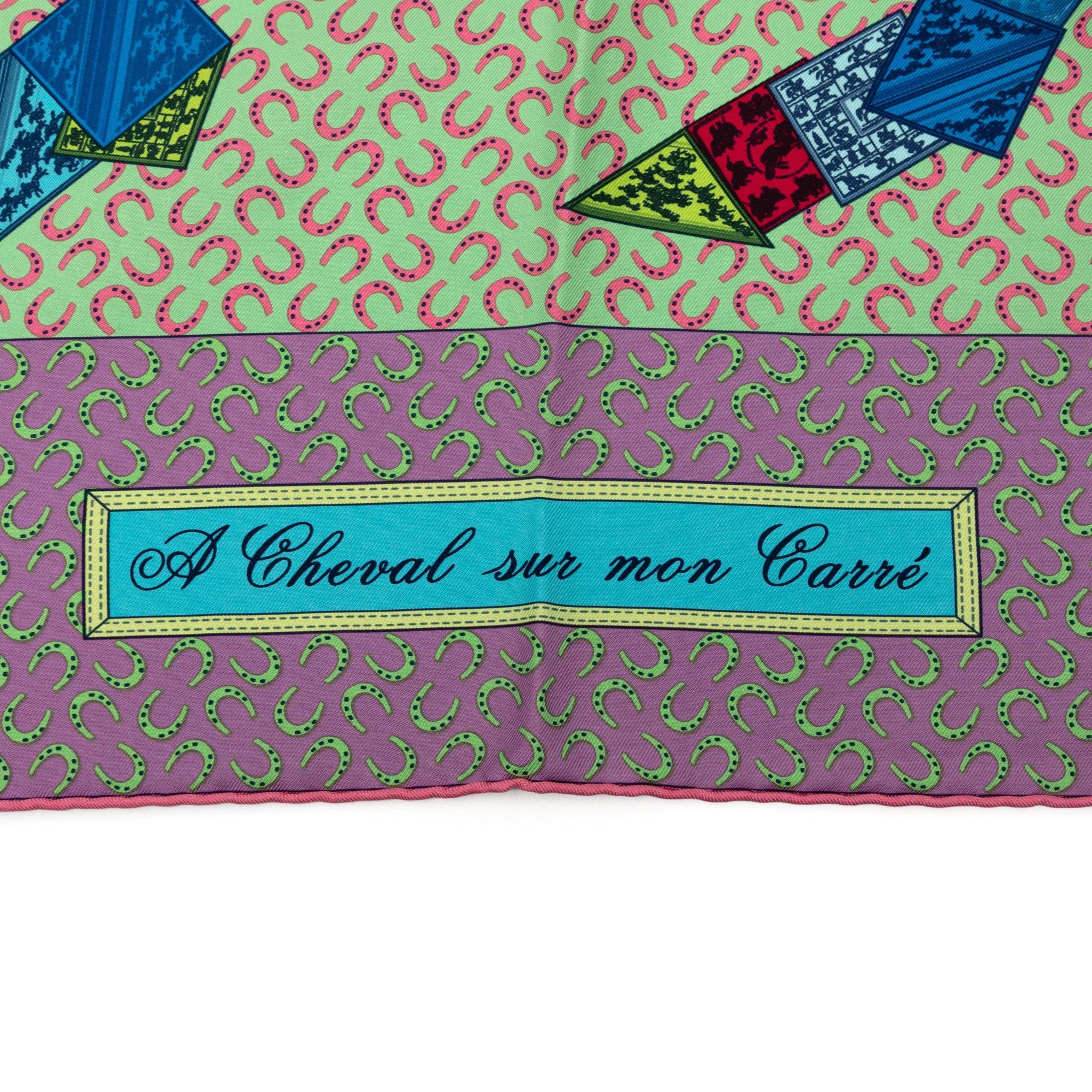 Hermès A Cheval Sur Mon Carre Silk Scarf