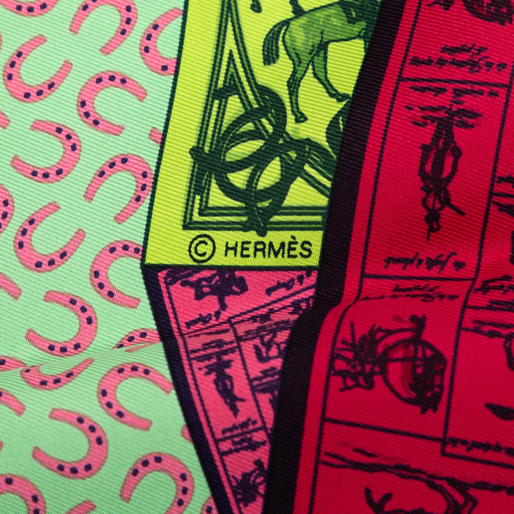 Hermès A Cheval Sur Mon Carre Silk Scarf