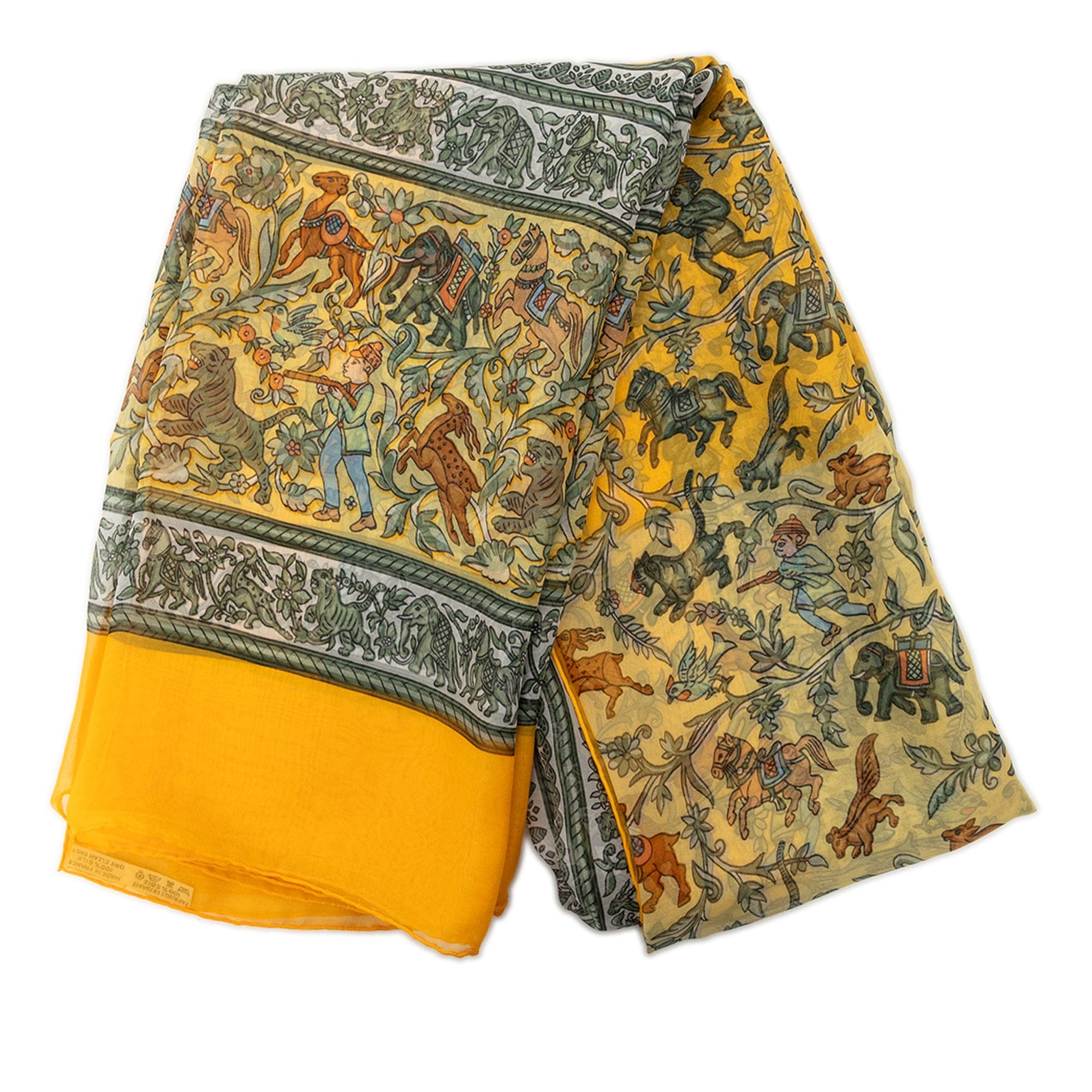 Hermès Chasse en Inde Silk Scarf 90