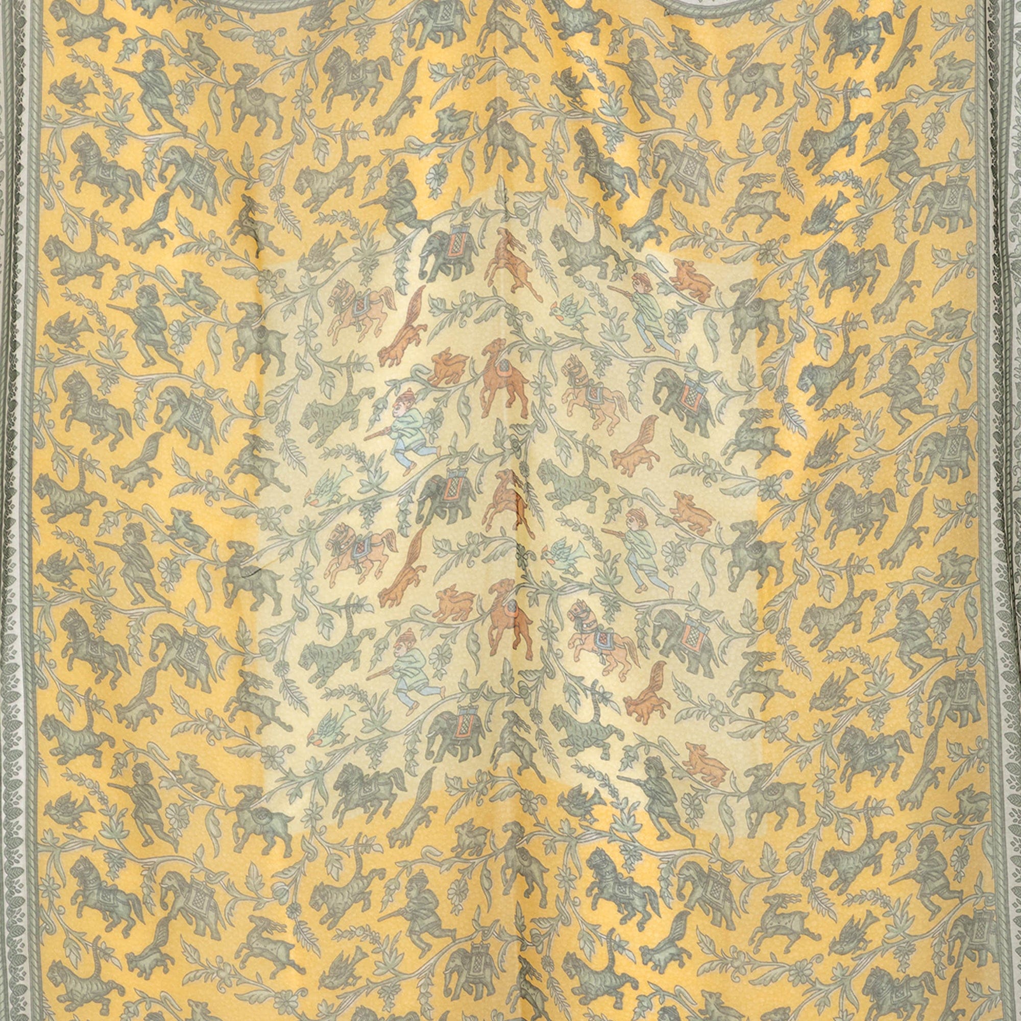 Hermès Chasse en Inde Silk Scarf 90