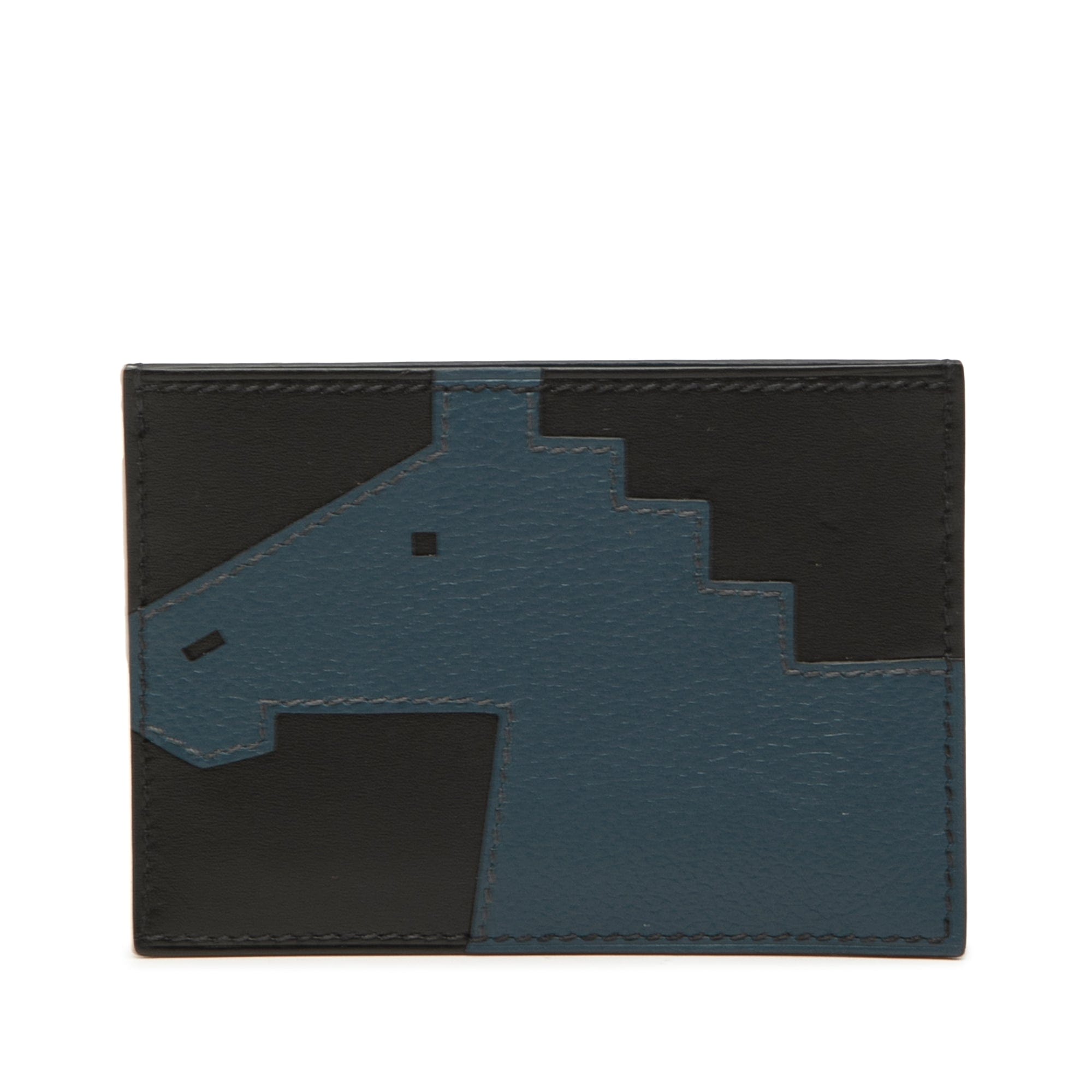 Hermès Evercolor and Tadelakt Cheval Picto Card Holder
