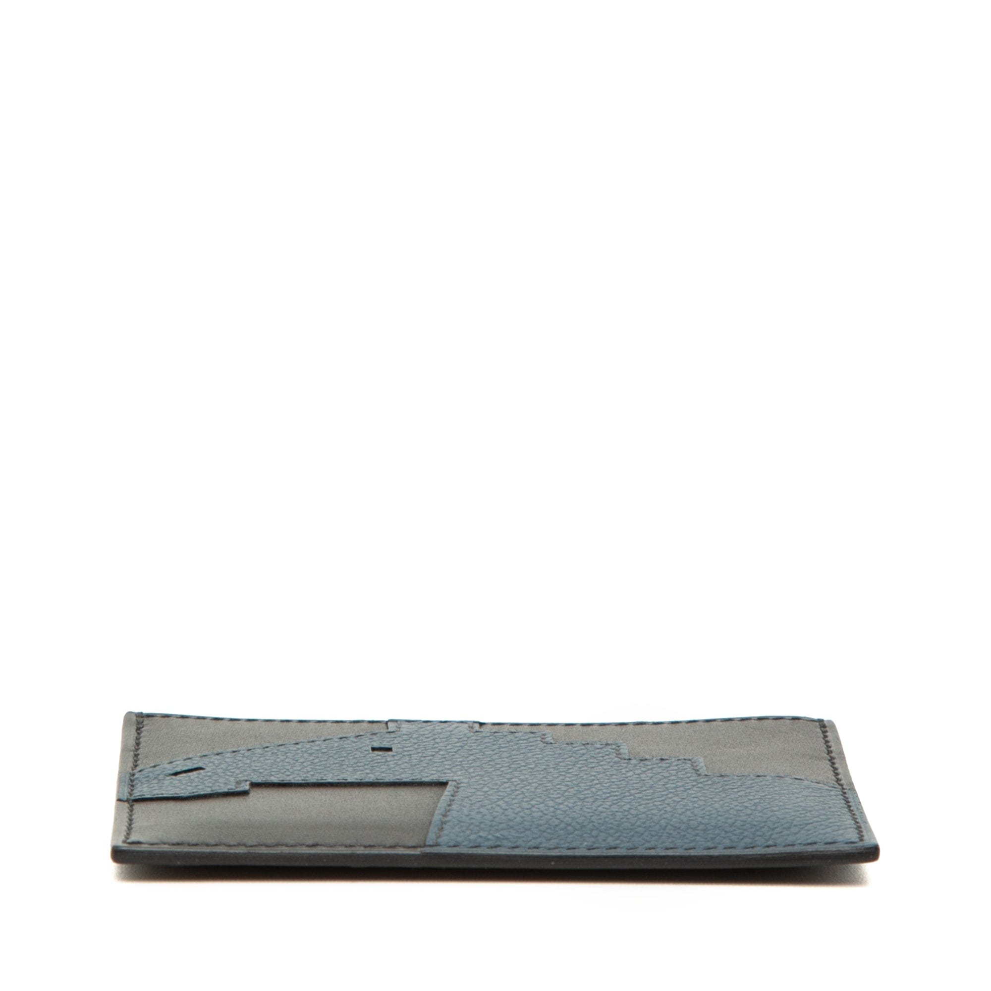 Hermès Evercolor and Tadelakt Cheval Picto Card Holder