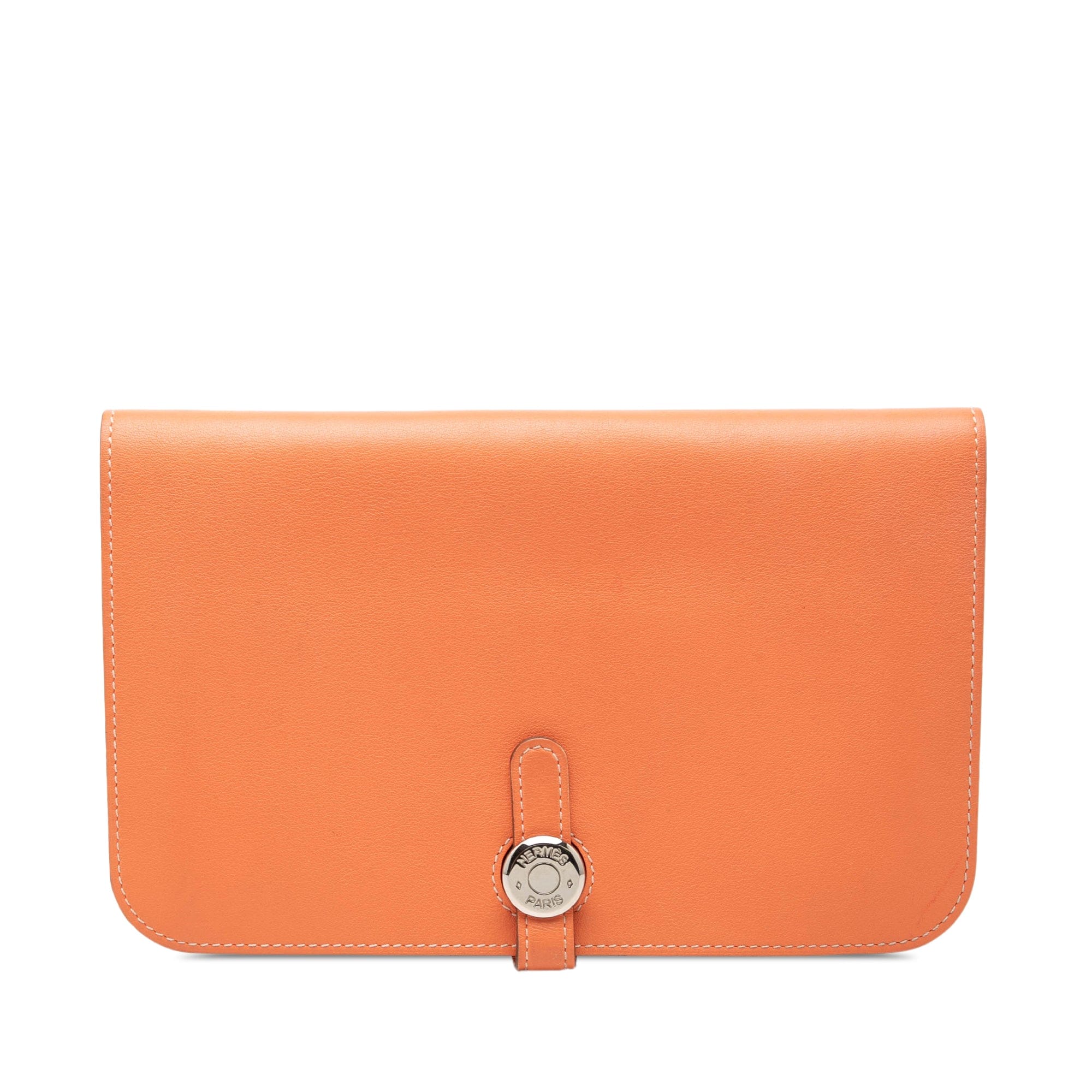 Hermès Clemence Dogon Duo Wallet GM