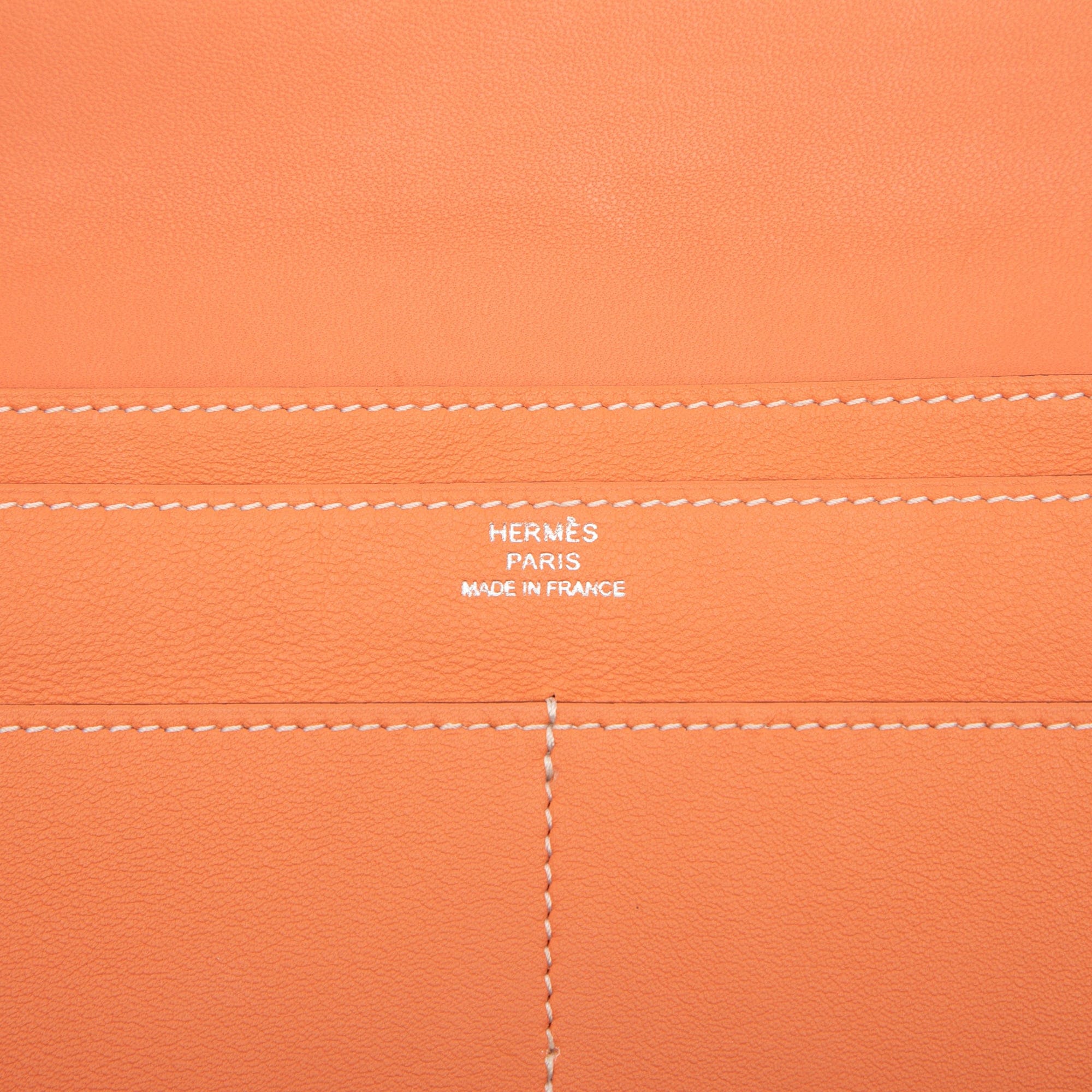 Hermès Clemence Dogon Duo Wallet GM