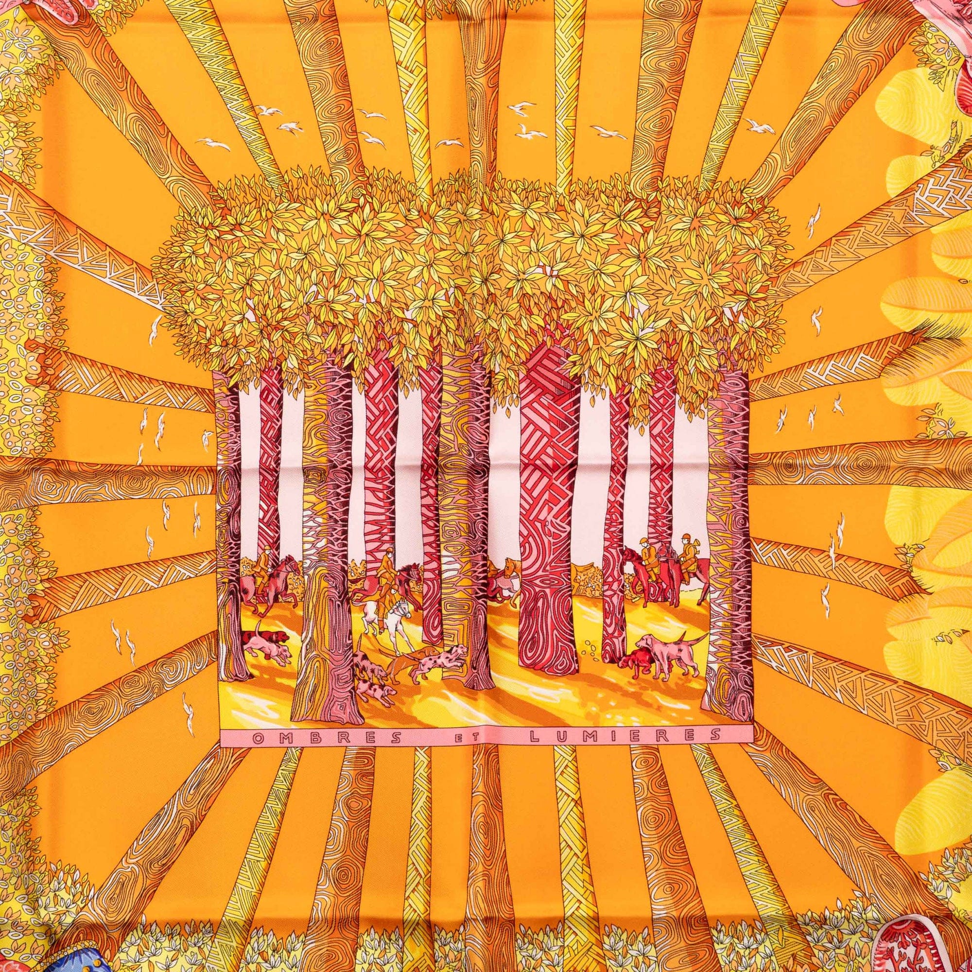 Hermès Ombres et Lumieres Silk Scarf 90