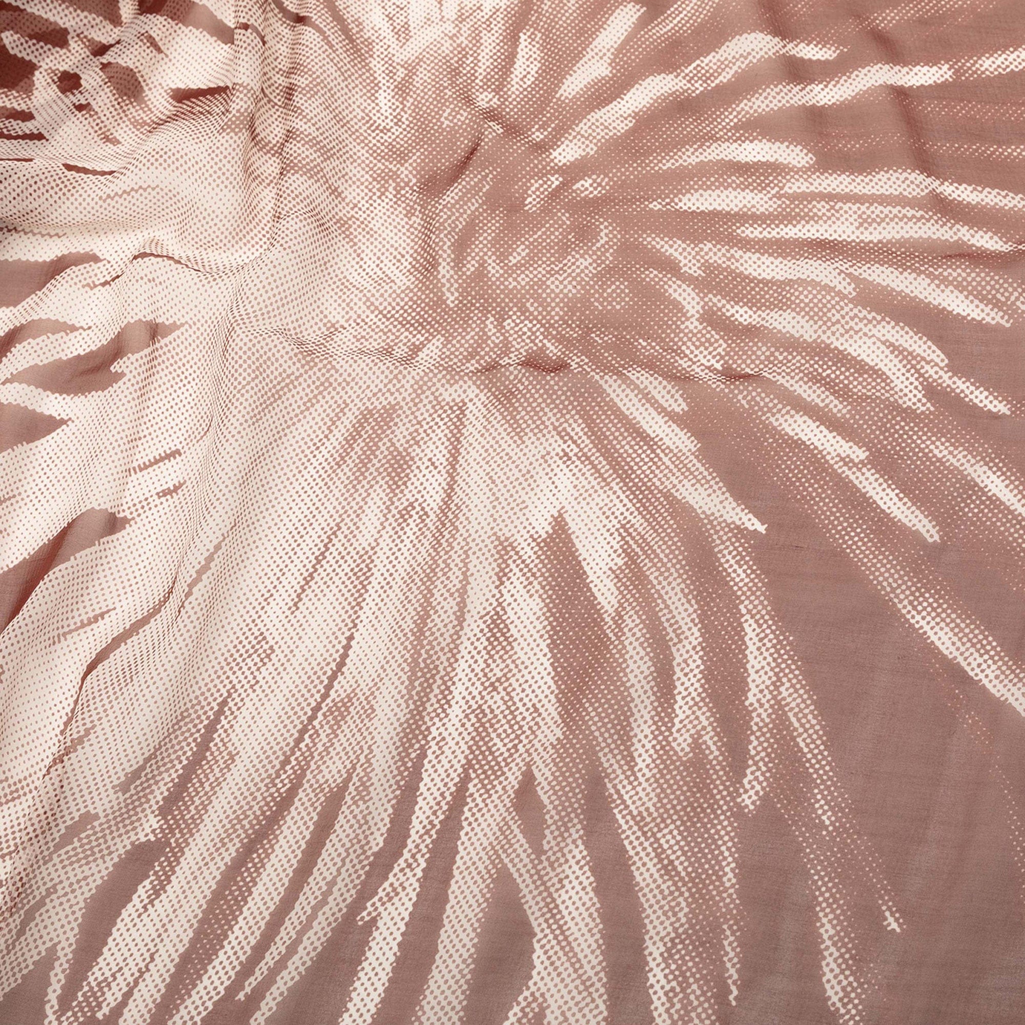 Hermès Dahlia Mousseline Silk Shawl 140