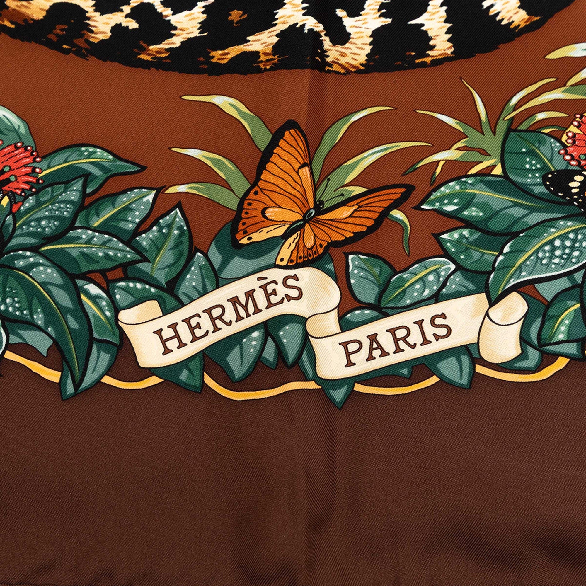 Hermès Jungle Love Silk Scarf 90