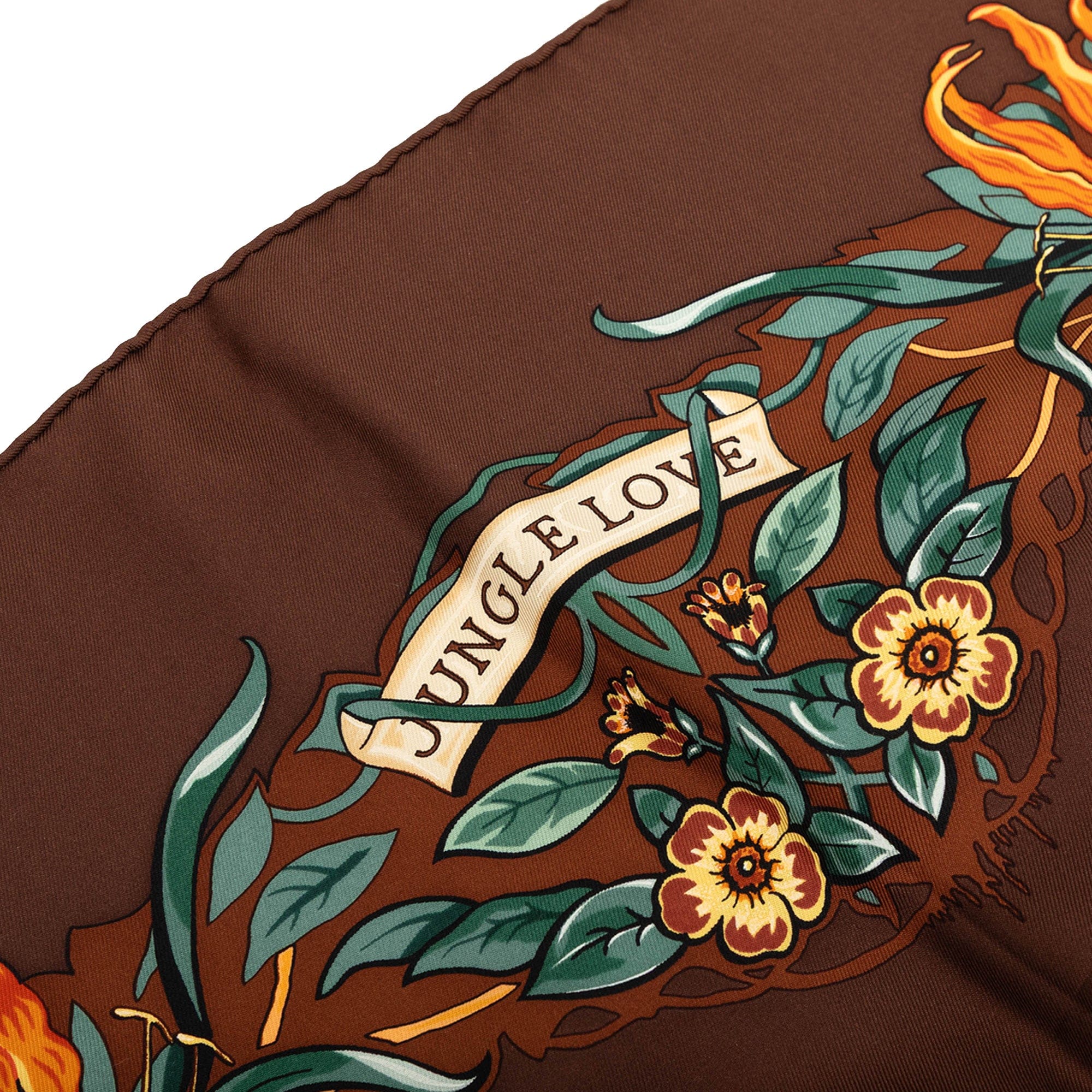 Hermès Jungle Love Silk Scarf 90