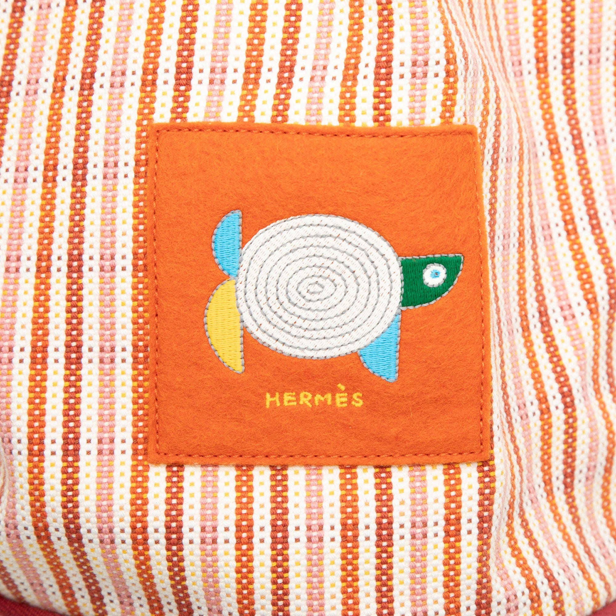 Hermès Canvas Animaux Nattes Backpack