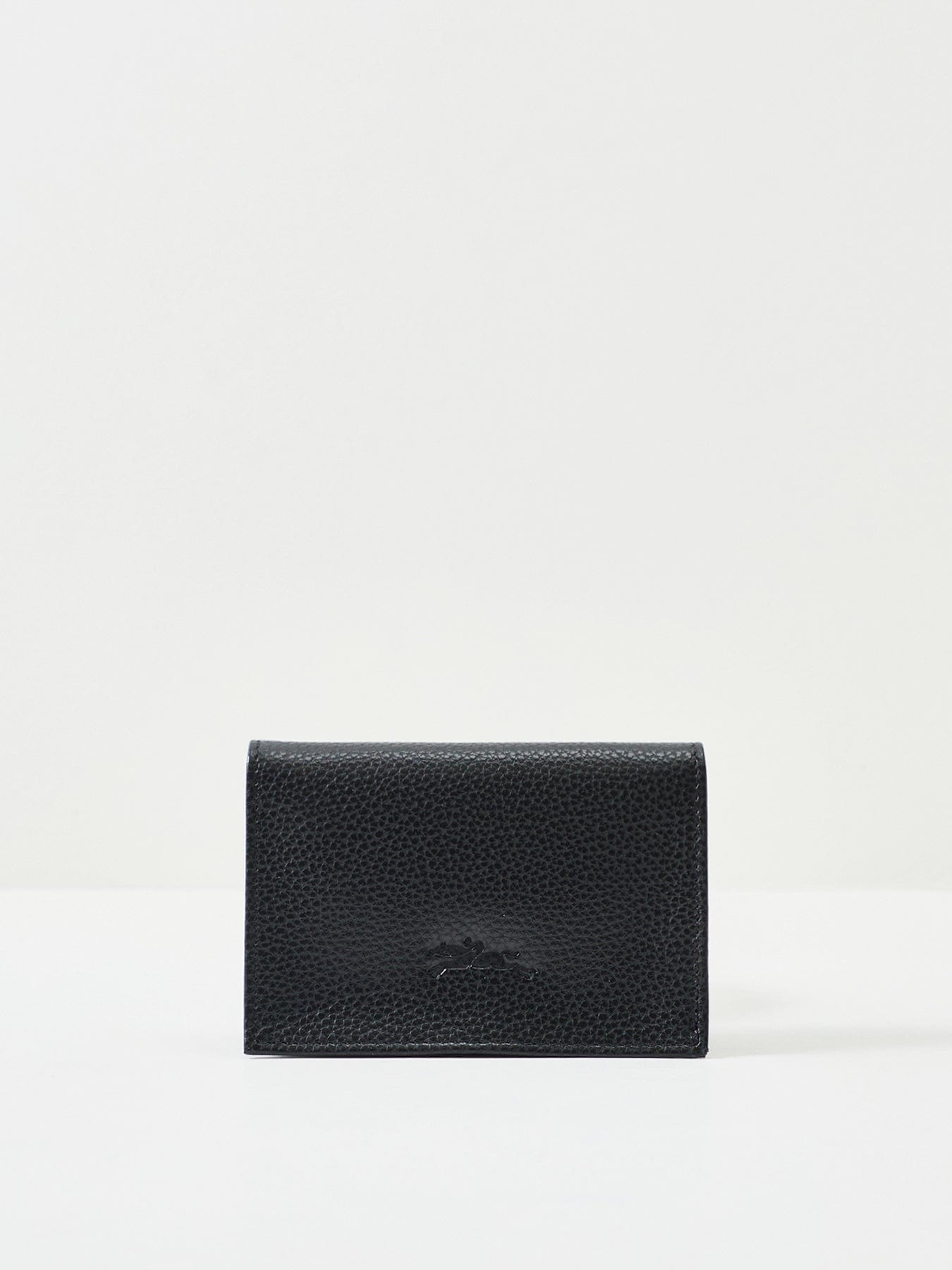 Longchamp Le Foulonné Leather Card Holder Black