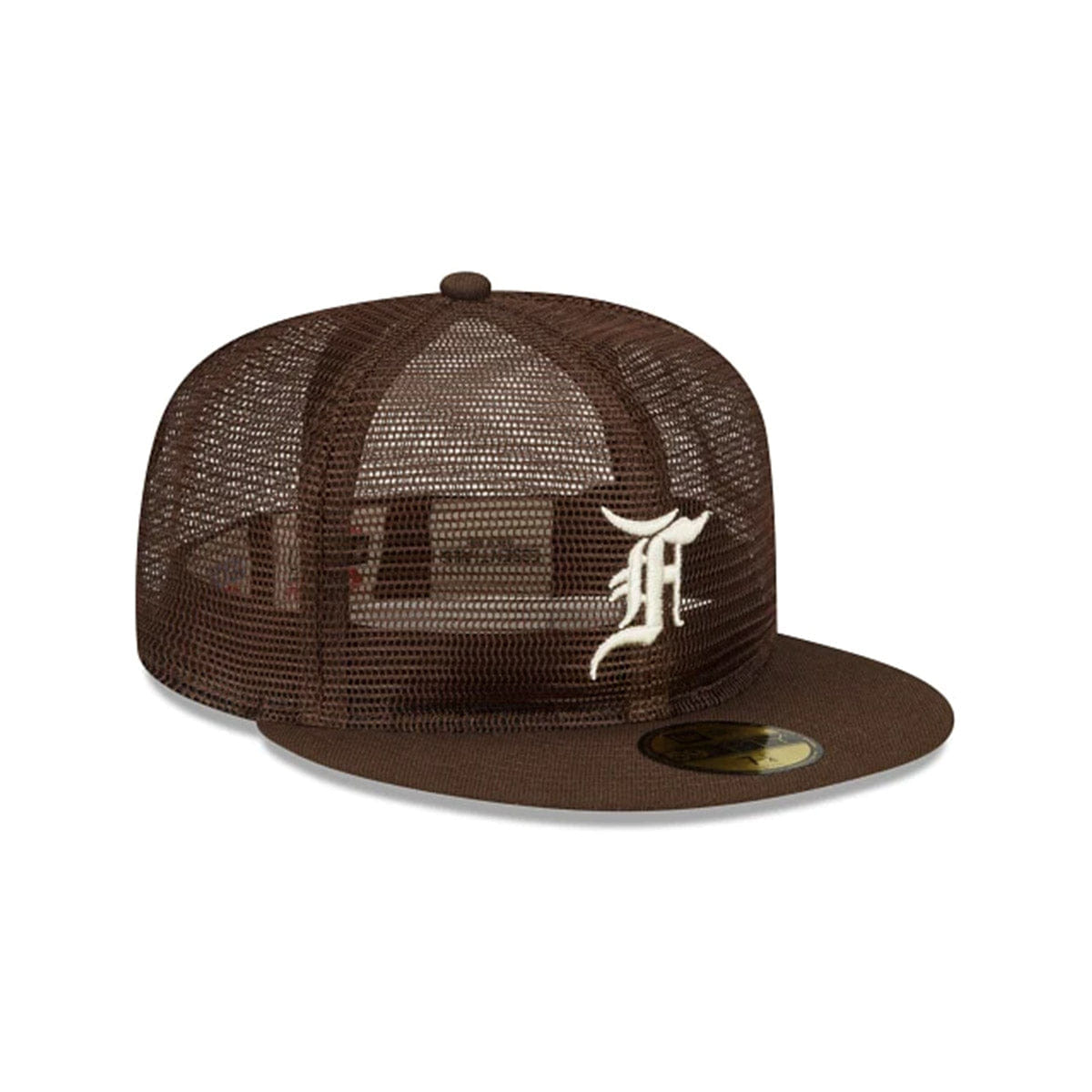 New Era '+ Fear of God Essentials Full Mesh 59FIFTY Closed Brown