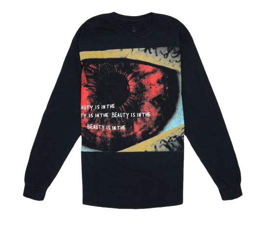 Travis Scott Eye Long Sleeve T-Shirt Black