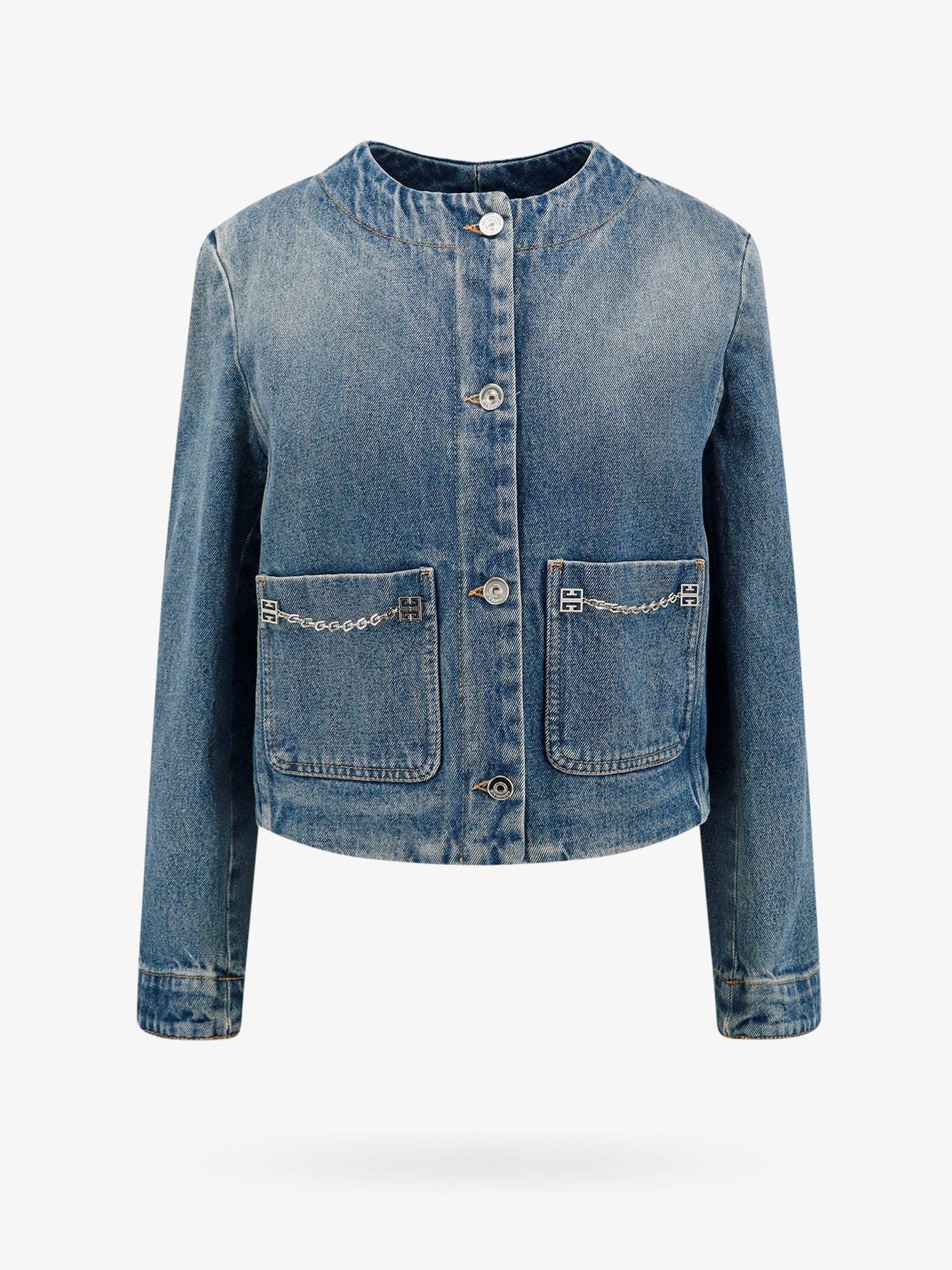 Givenchy Denim jacket with metal 4 g chain