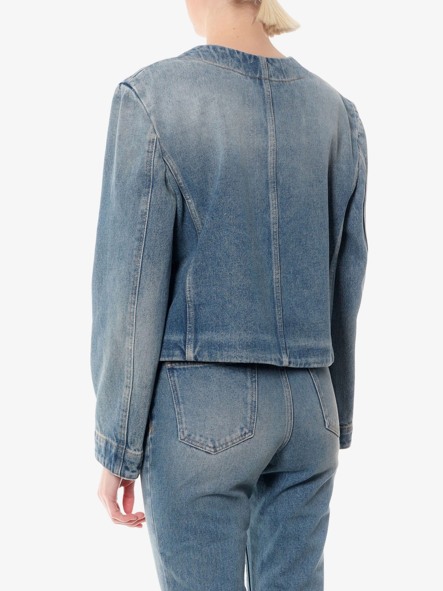 Givenchy Denim jacket with metal 4 g chain