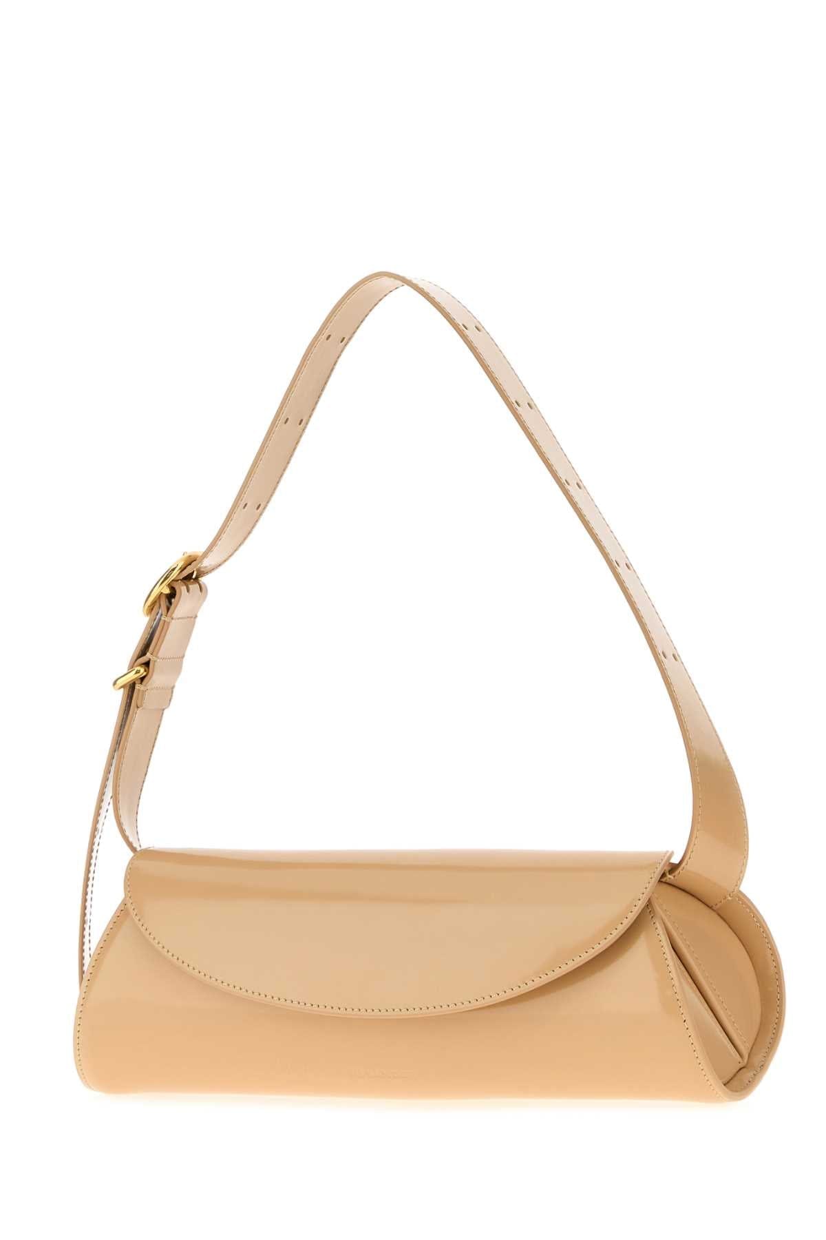 Jil Sander Cannolo Shoulder Bag — Beige