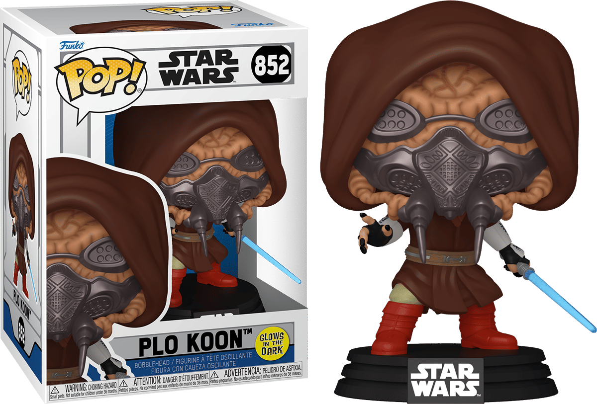 Funko Star Wars: Clone Wars – Plo Koon Glow - in - the - Dark Pop! Vinyl