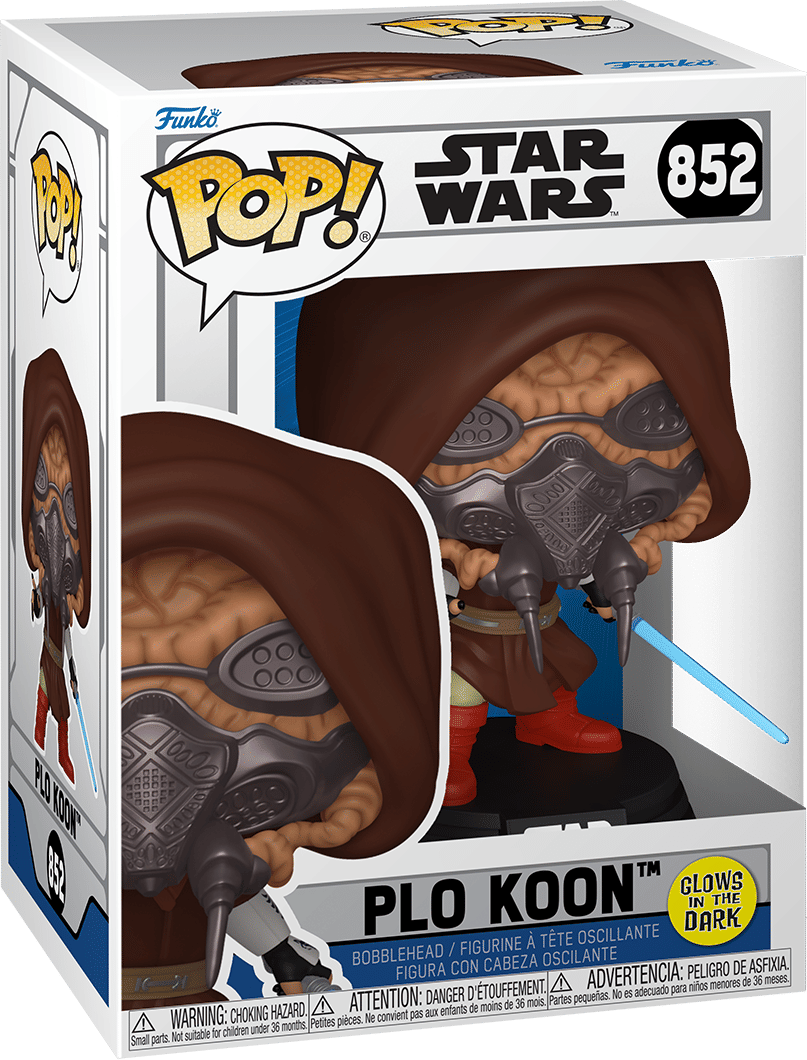 Funko Star Wars: Clone Wars – Plo Koon Glow - in - the - Dark Pop! Vinyl