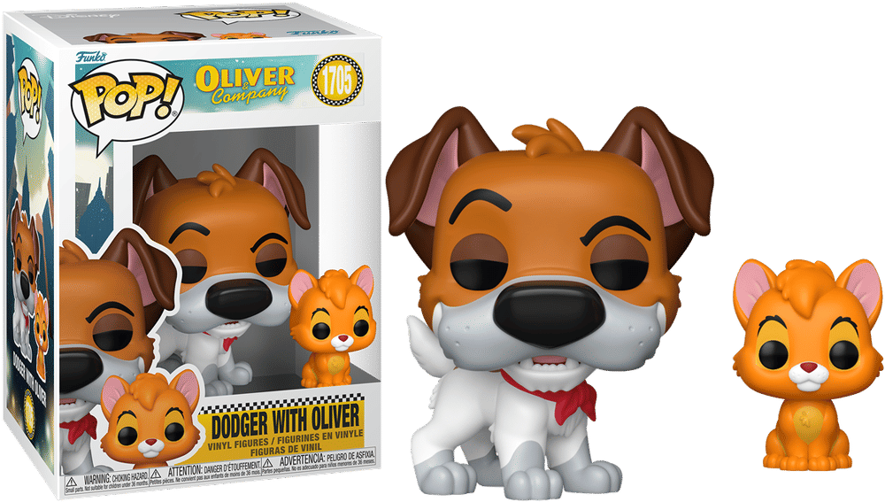 Funko Oliver and Company (1988) - Dodger with Oliver (with Chase) Pop! Vinyl