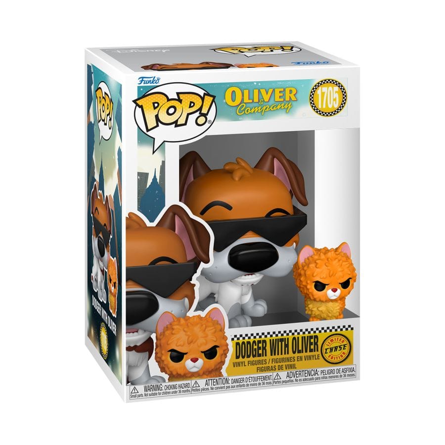 Funko Oliver and Company (1988) - Dodger with Oliver (with Chase) Pop! Vinyl