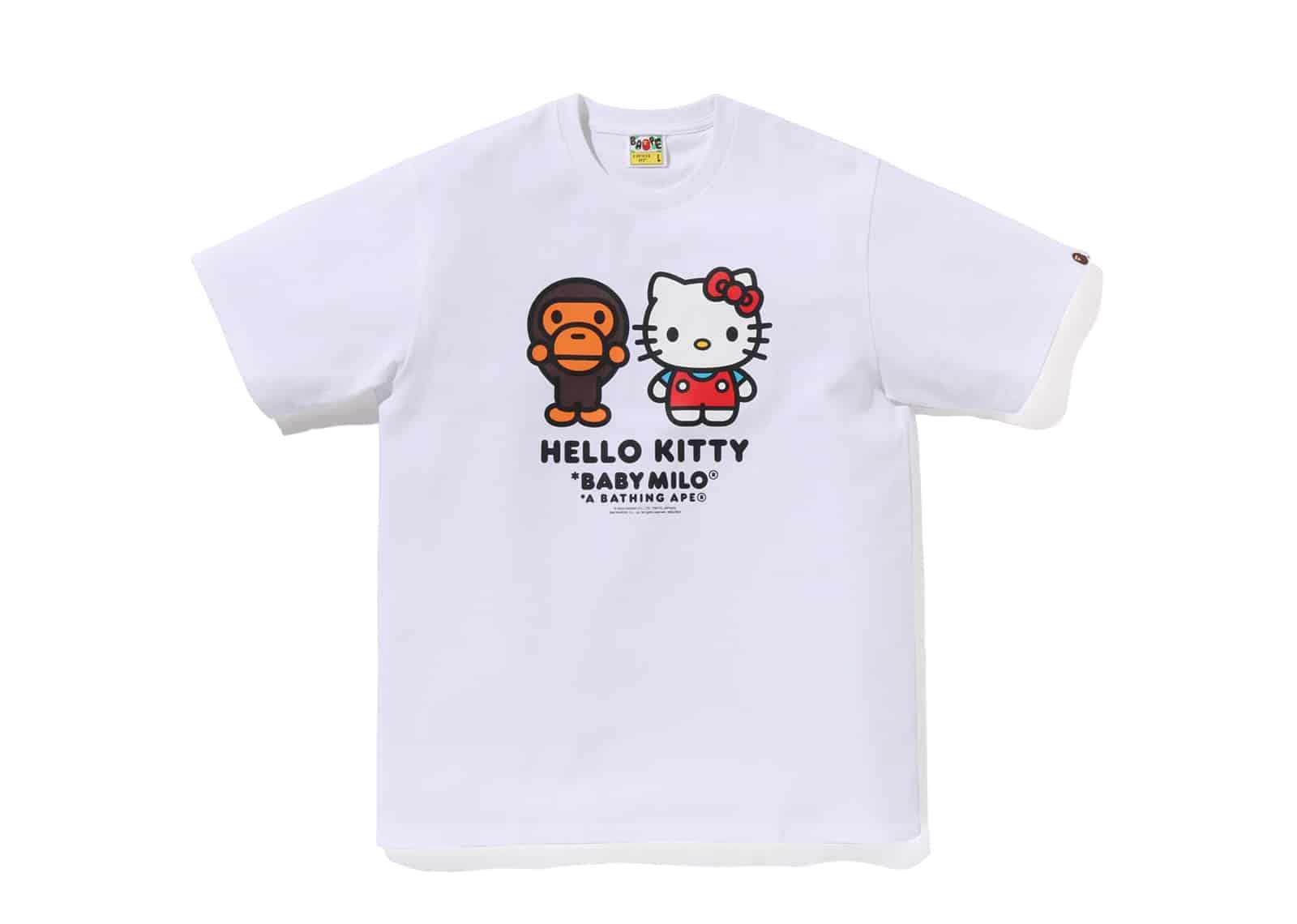 BAPE Baby Milo x Hello Kitty Ginza Exclusive T-Shirt White