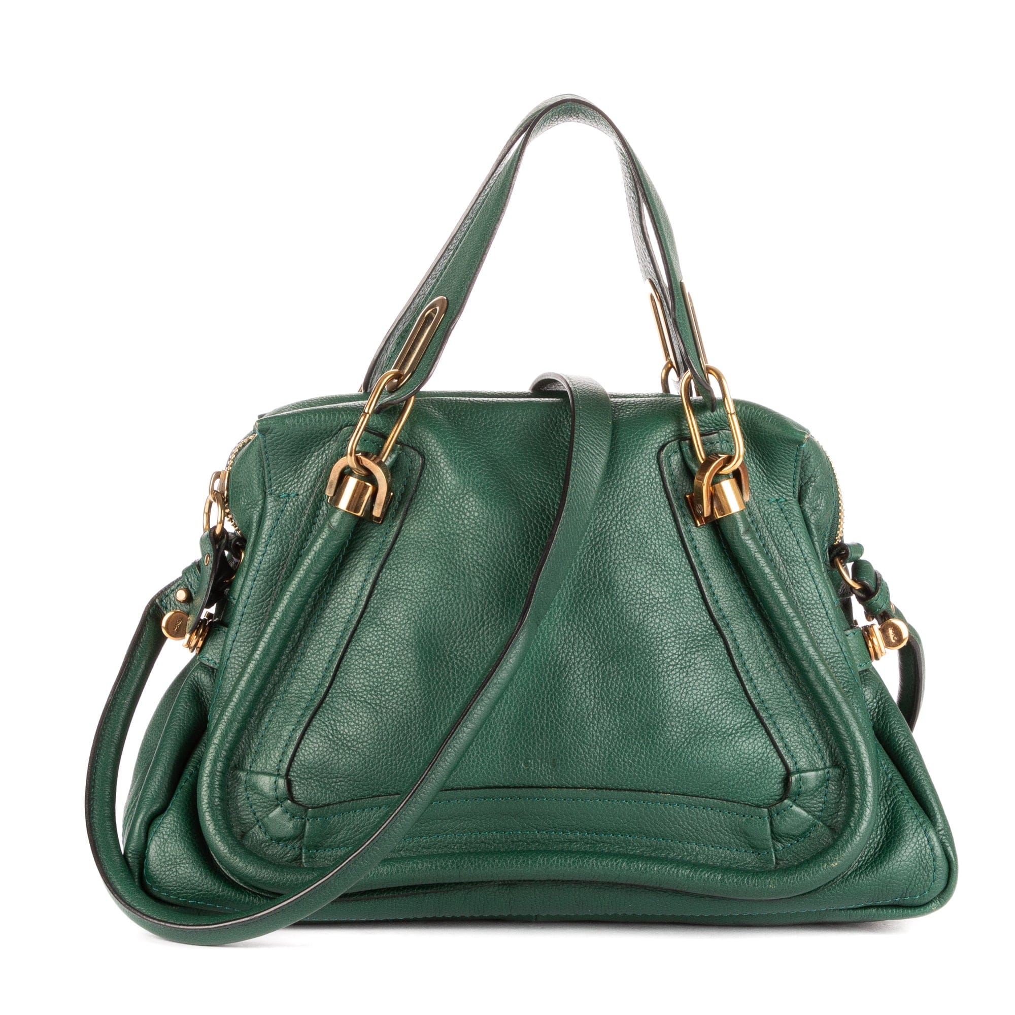 Chloé Dark Green Calf leather Paraty OAG7543