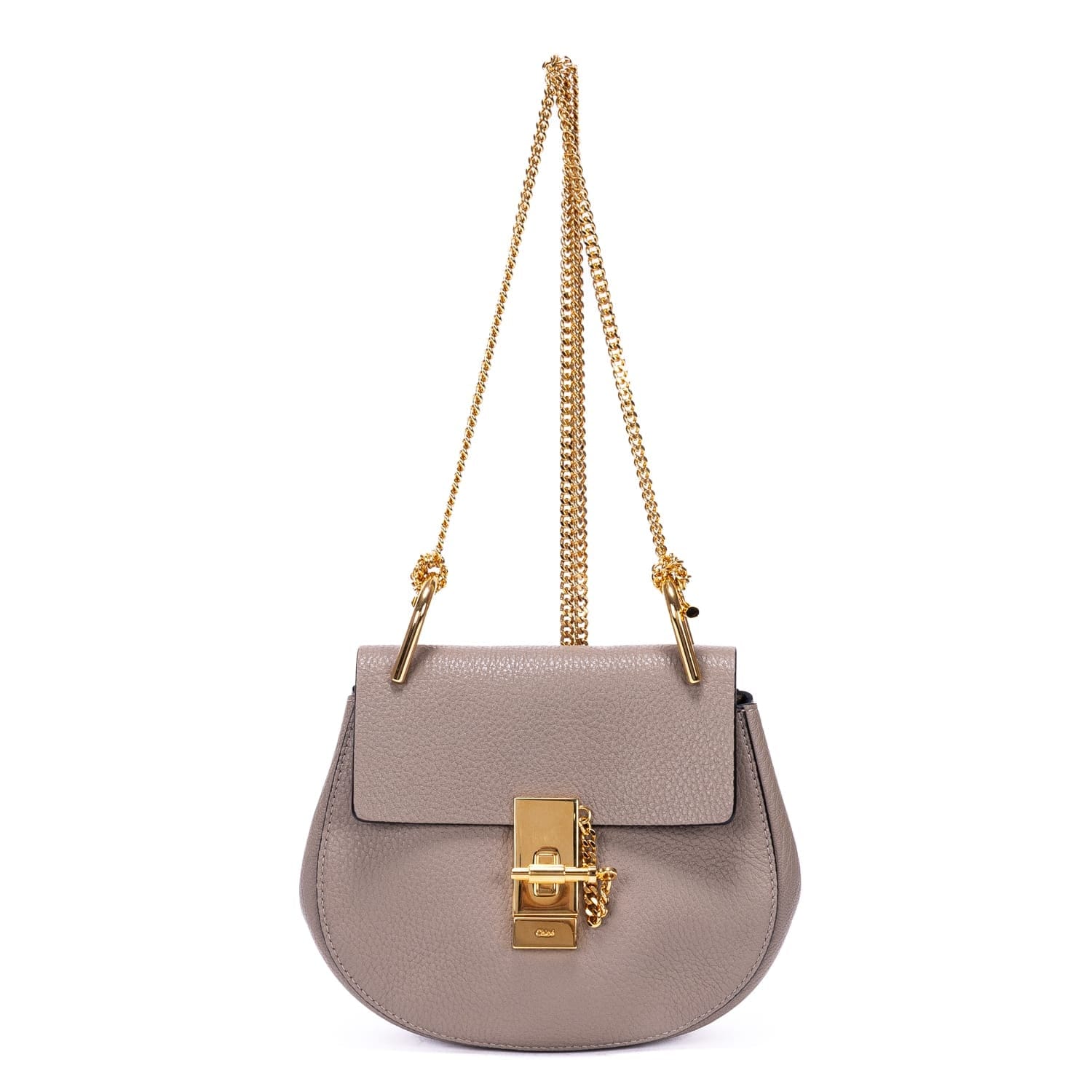 Chloé Grey Calf Leather Drew Chain OAG8618