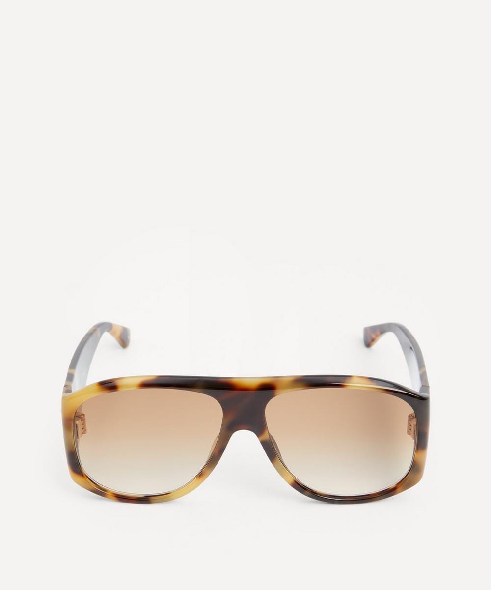 Chloé Aviator Havana Acetate Sunglasses