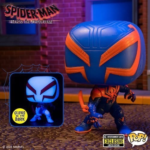 Funko Pop! 1267 - Marvel - Spider - Man: Across the Spider - Verse - Spider - Man 2099 Glow - in - the - Dark Vinyl Figure - Entertainment Earth Exclusive