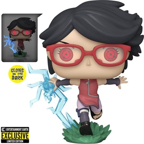 Funko Pop! 1358 Animation - Boruto - Sarada with Sharingan Vinyl Figure - Glow - in - the - Dark Entertainment Earth Exclusive