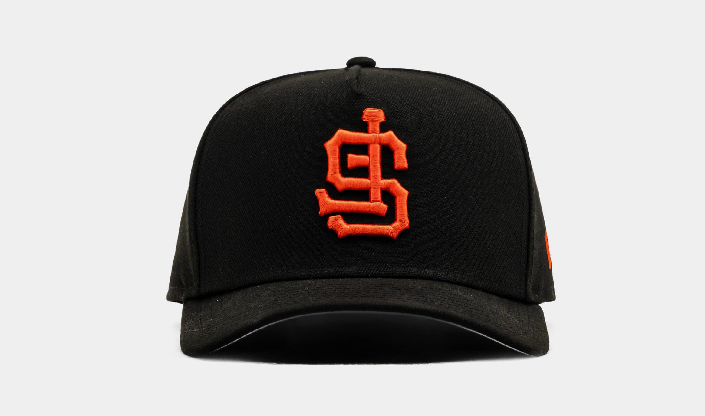 NEW ERA Shoe Palace Exclusive San Francisco Giants Upside Down 950AF Snapback Mens Hat (Black/Orange)