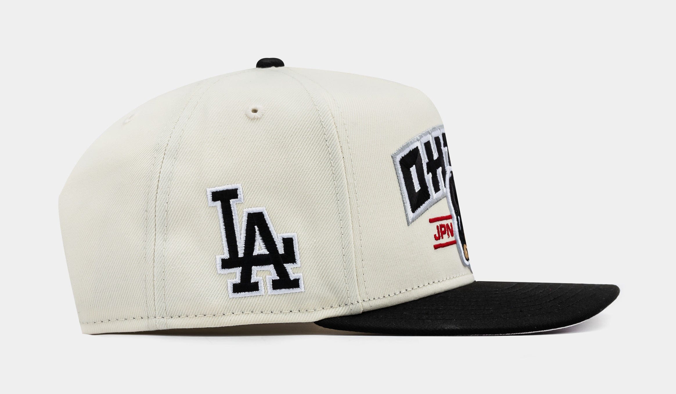 NEW ERA Shoe Palace Exclusive Los Angeles Dodgers Ohtani 950AF Snapback Mens Hat (Beige/Black)