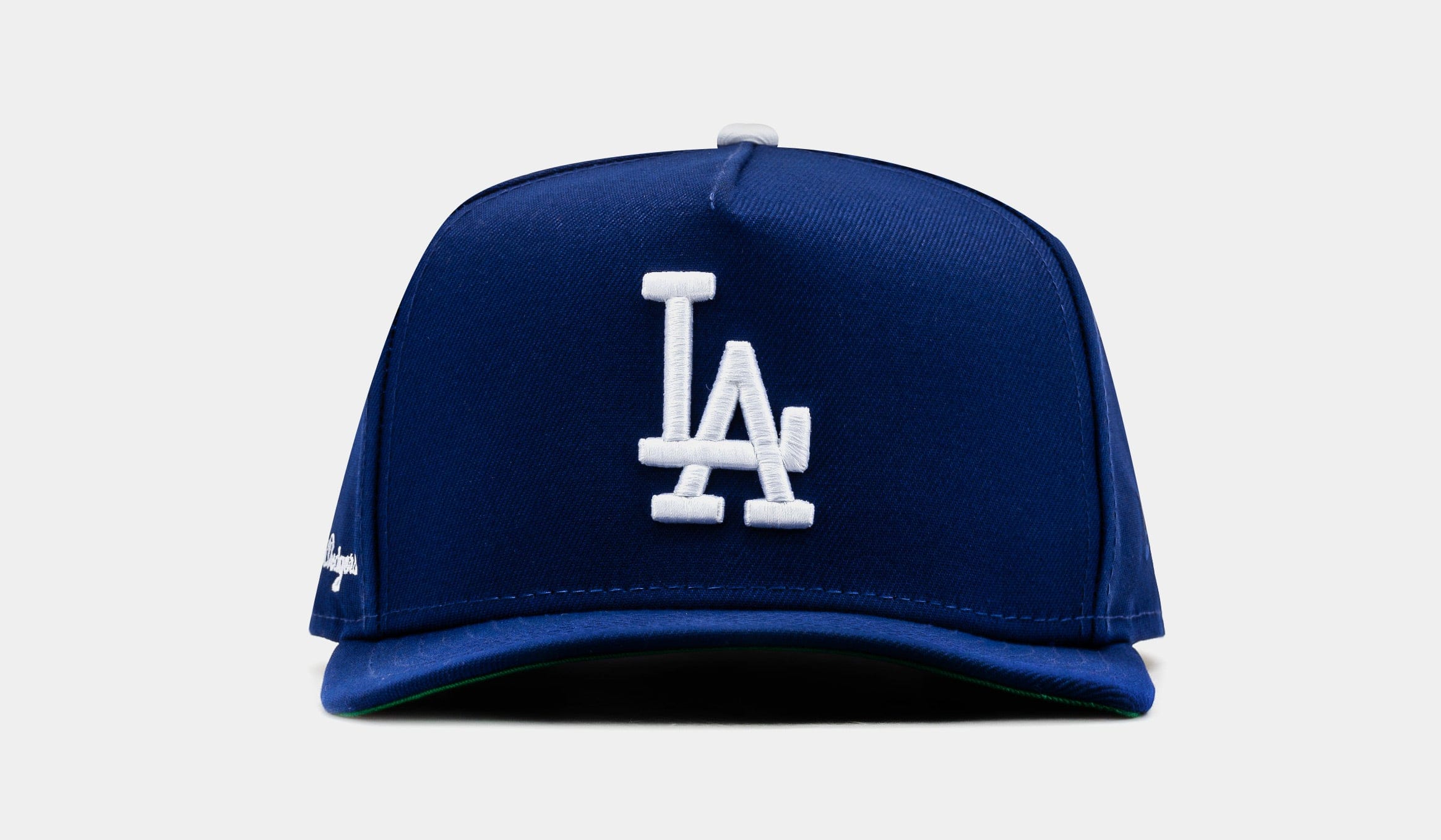 NEW ERA Shoe Palace Exclusive Los Angeles Dodgers Side Script 950AF Snapback Mens Hat (Blue/White)