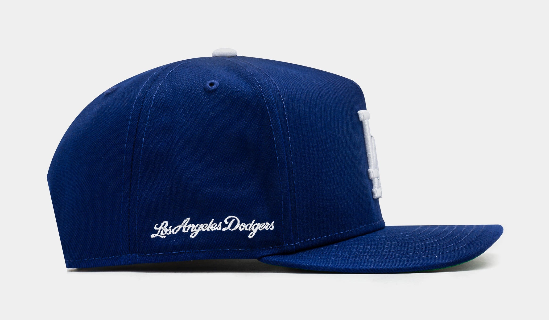 NEW ERA Shoe Palace Exclusive Los Angeles Dodgers Side Script 950AF Snapback Mens Hat (Blue/White)