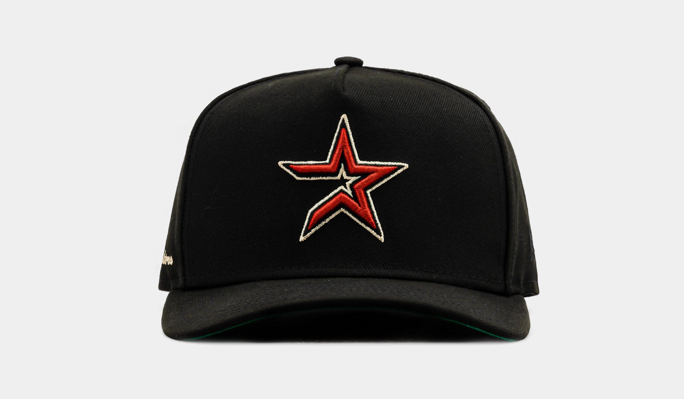 NEW ERA Shoe Palace Exclusive Houston Astros Side Script 950AF Snapback Mens Hat (Black/Orange)