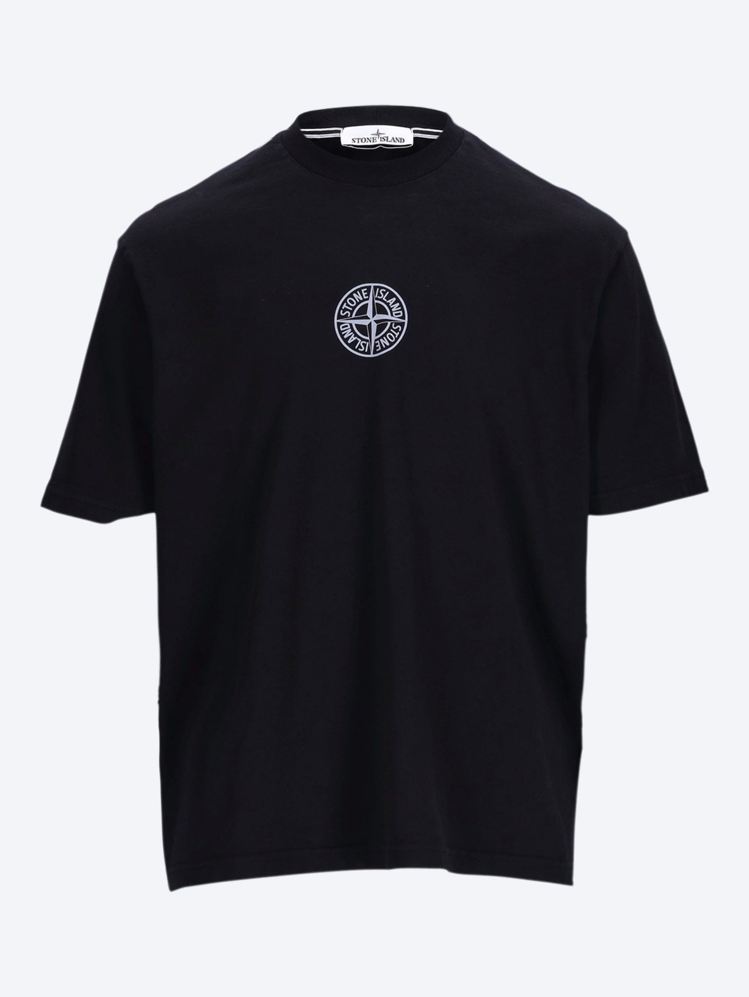 Stone Island Organic cotton jersey low infos print garment dyed short sleeve t - shirt